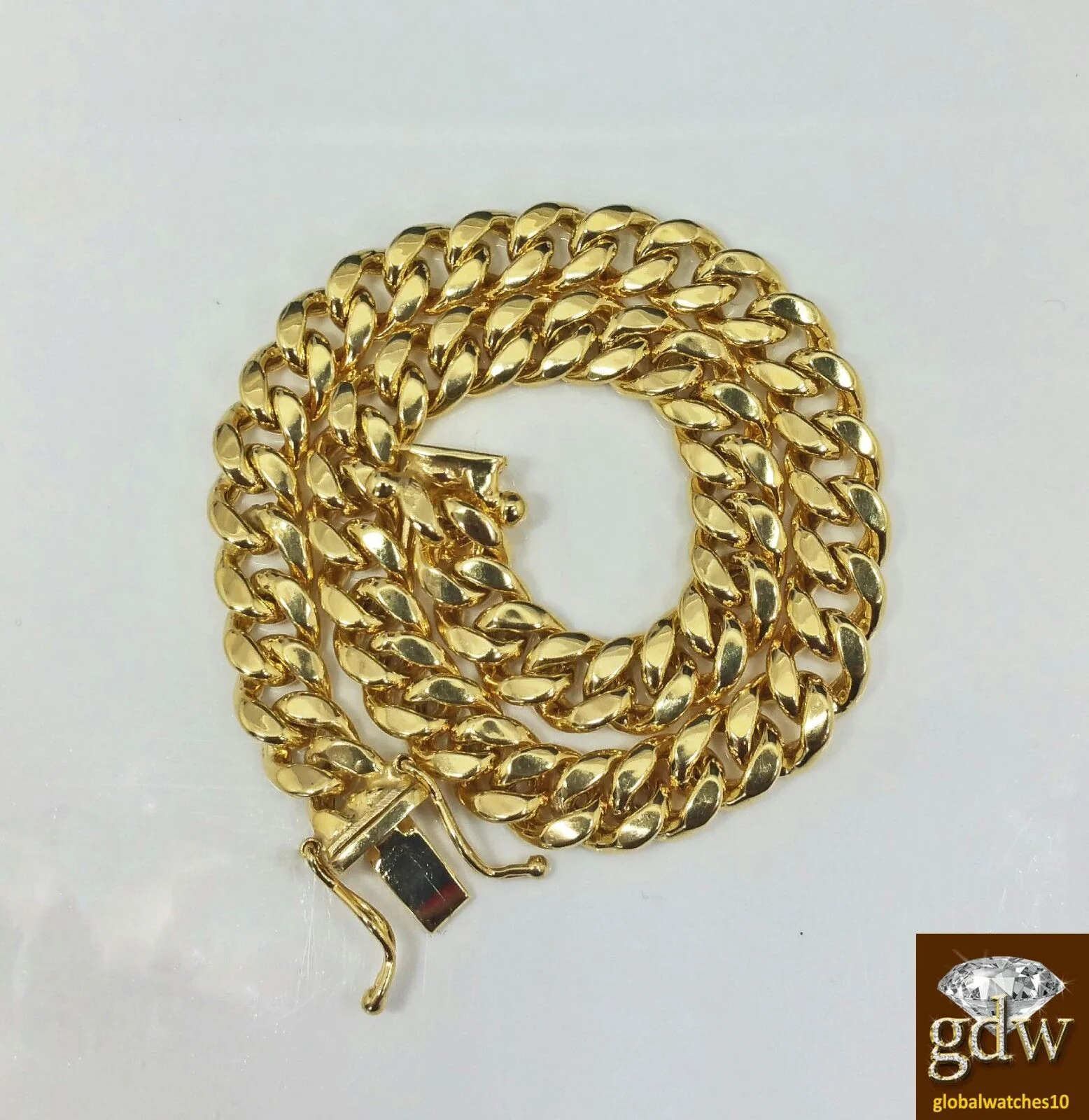 Real 10k Yellow Gold Miami Cuban Bracelet 6mm 8.5" Box Lock - Image 4