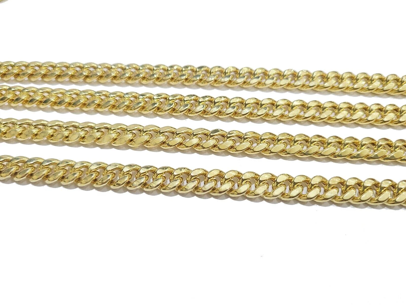 Real 10K Yellow Gold Miami Cuban Chain 8mm Necklace  18-30'' Inches Box 10kt - Image 4