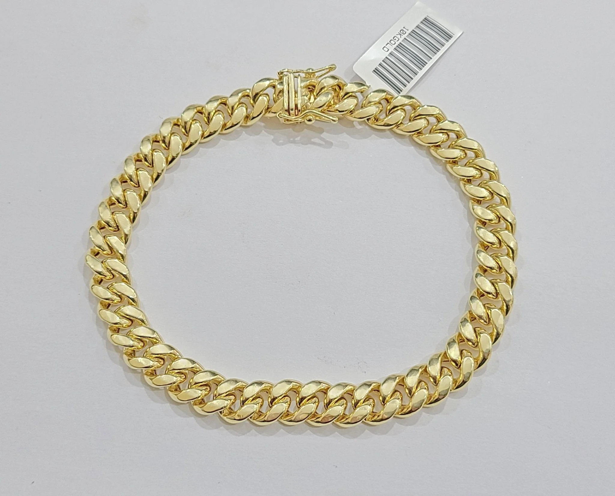 Real 10k Yellow Gold Miami Cuban Link Bracelet 9" inch 8mm 10kt Box Lock Men - Image 5