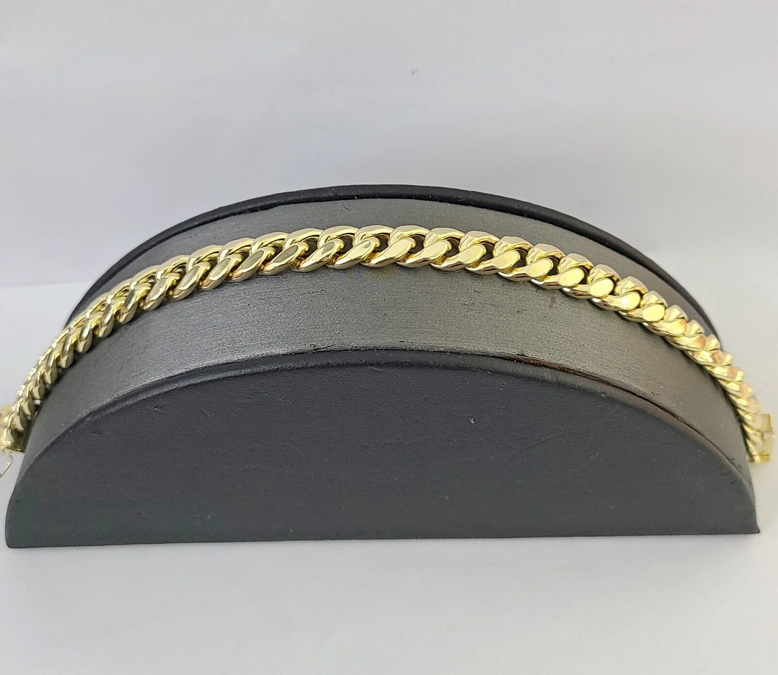 Real 10k Yellow Gold Miami Cuban Link Bracelet 9 Inch 8mm  Box Lock Clasp Link - Image 5
