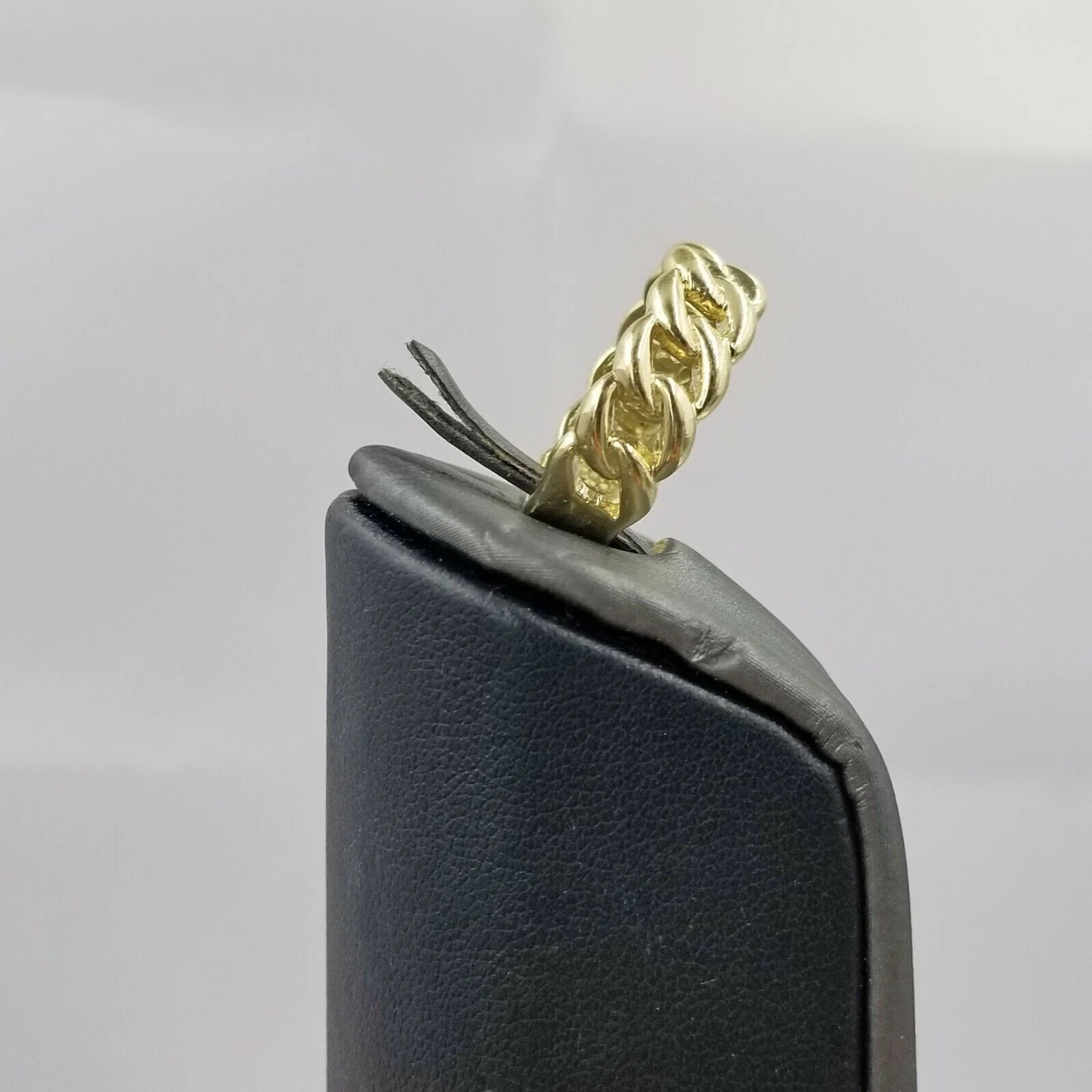 REAL 10K Yellow Gold Miami Cuban Ring Band Style Sizable Rings Men Women Pinky All Sizes - Image 6