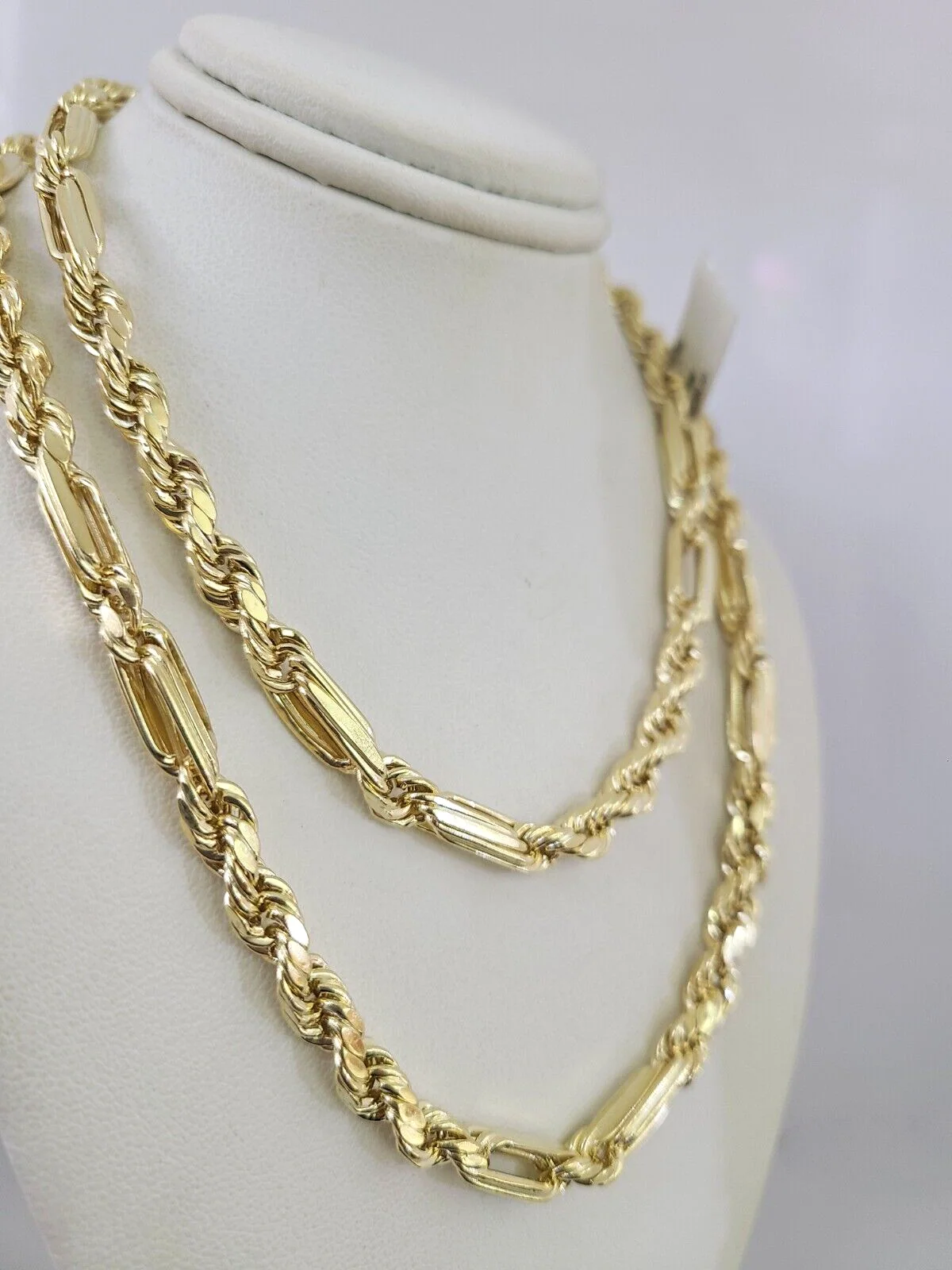 Real 10k Yellow Gold Milano Rope Chain Necklace 18"-30" Inches 6mm 10kt