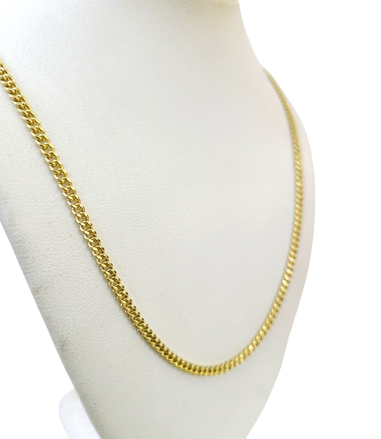 Real 10k Yellow Gold Necklace 3mm Miami Cuban Link Chain 22 Inch 10KT - Image 5