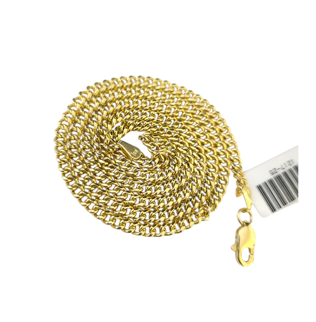 Real 10k Yellow Gold Necklace 3mm Miami Cuban Link Chain 22 Inch 10KT - Image 7