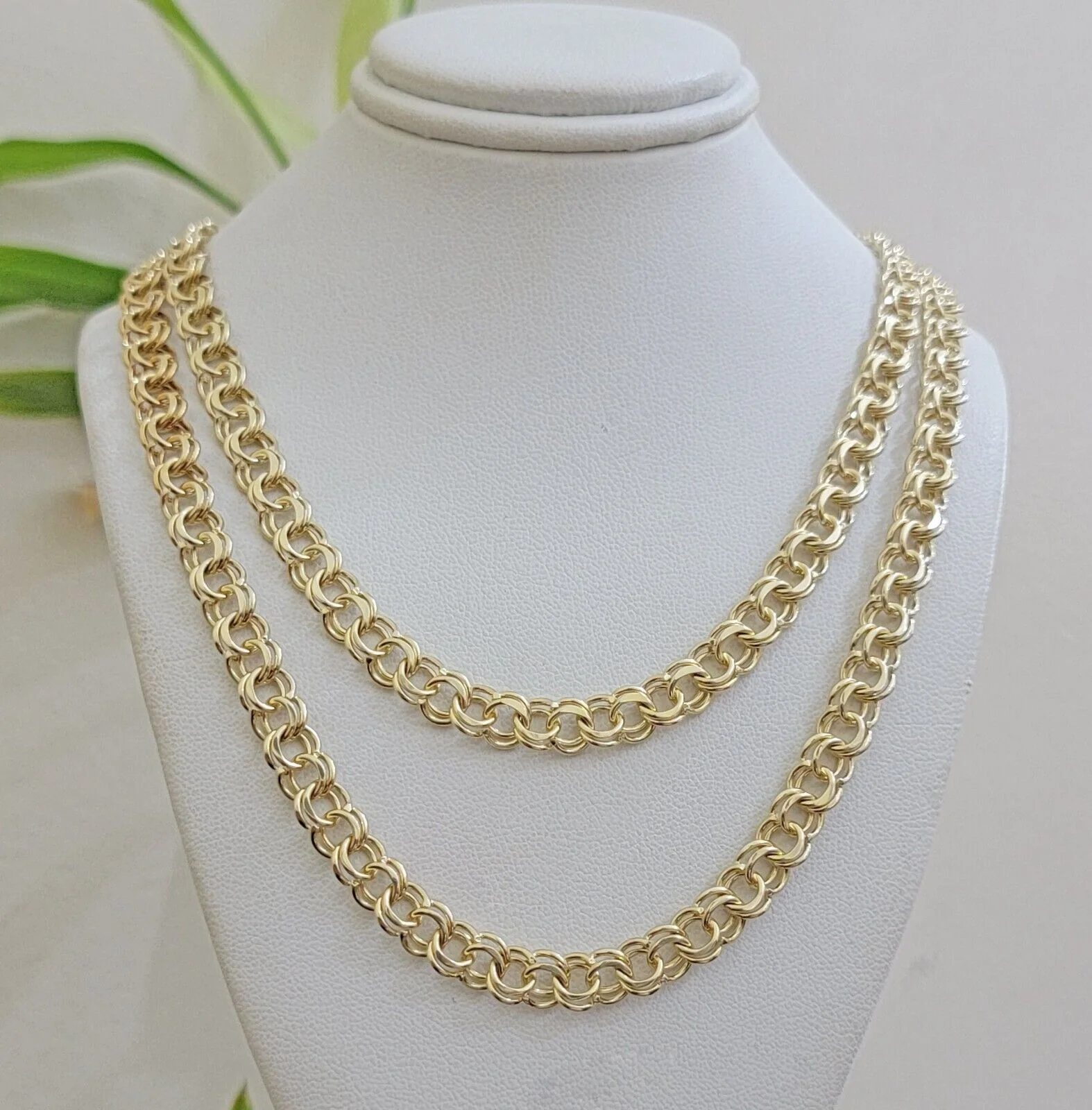 Real 10k Yellow Gold Necklace Chain Chino Link 6mm SOLID 18 - 26 Inch Mens 10Kt - Image 11