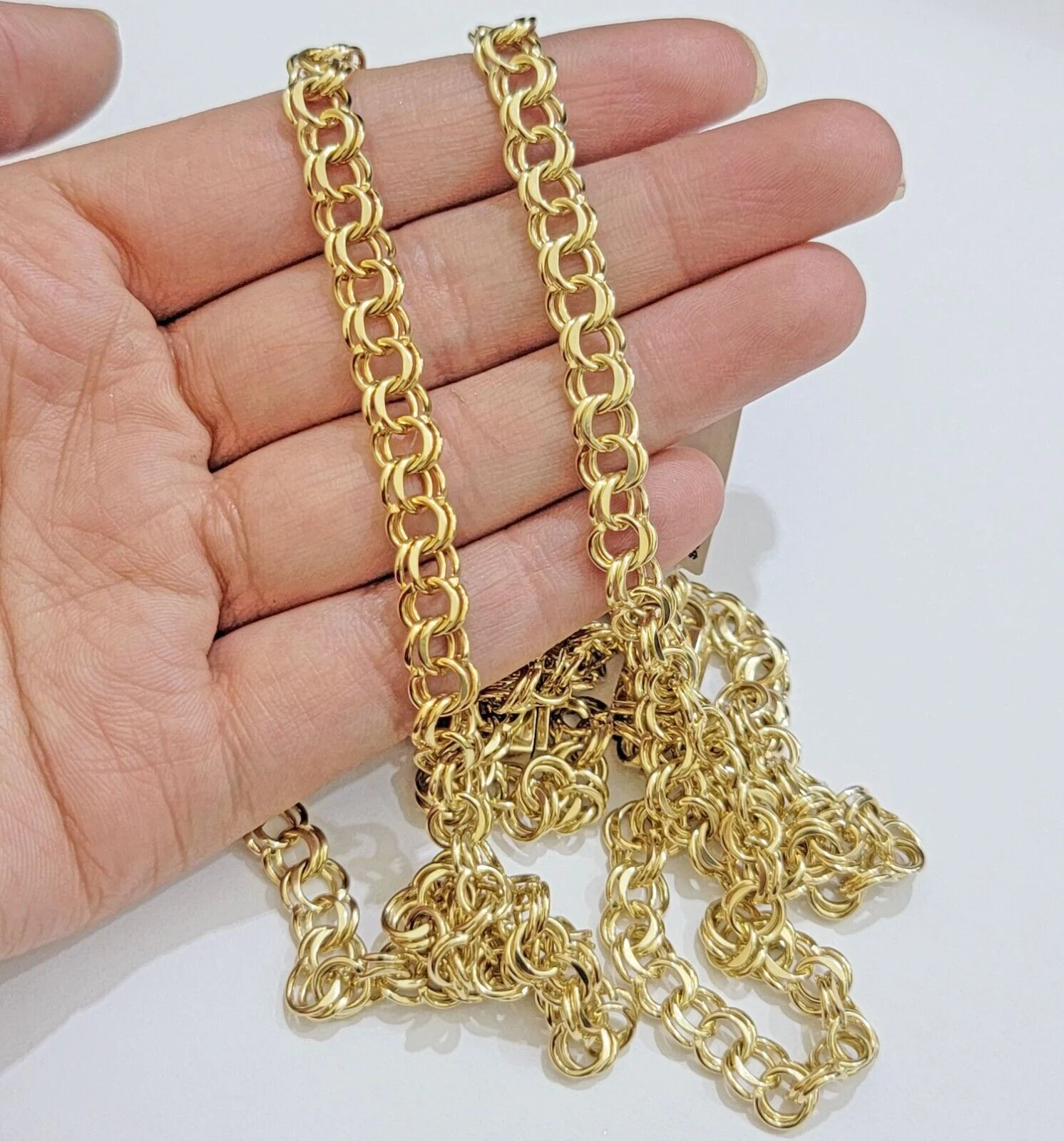 Real 10k Yellow Gold Necklace Chain Chino Link 6mm SOLID 18 - 26 Inch Mens 10Kt - Image 6