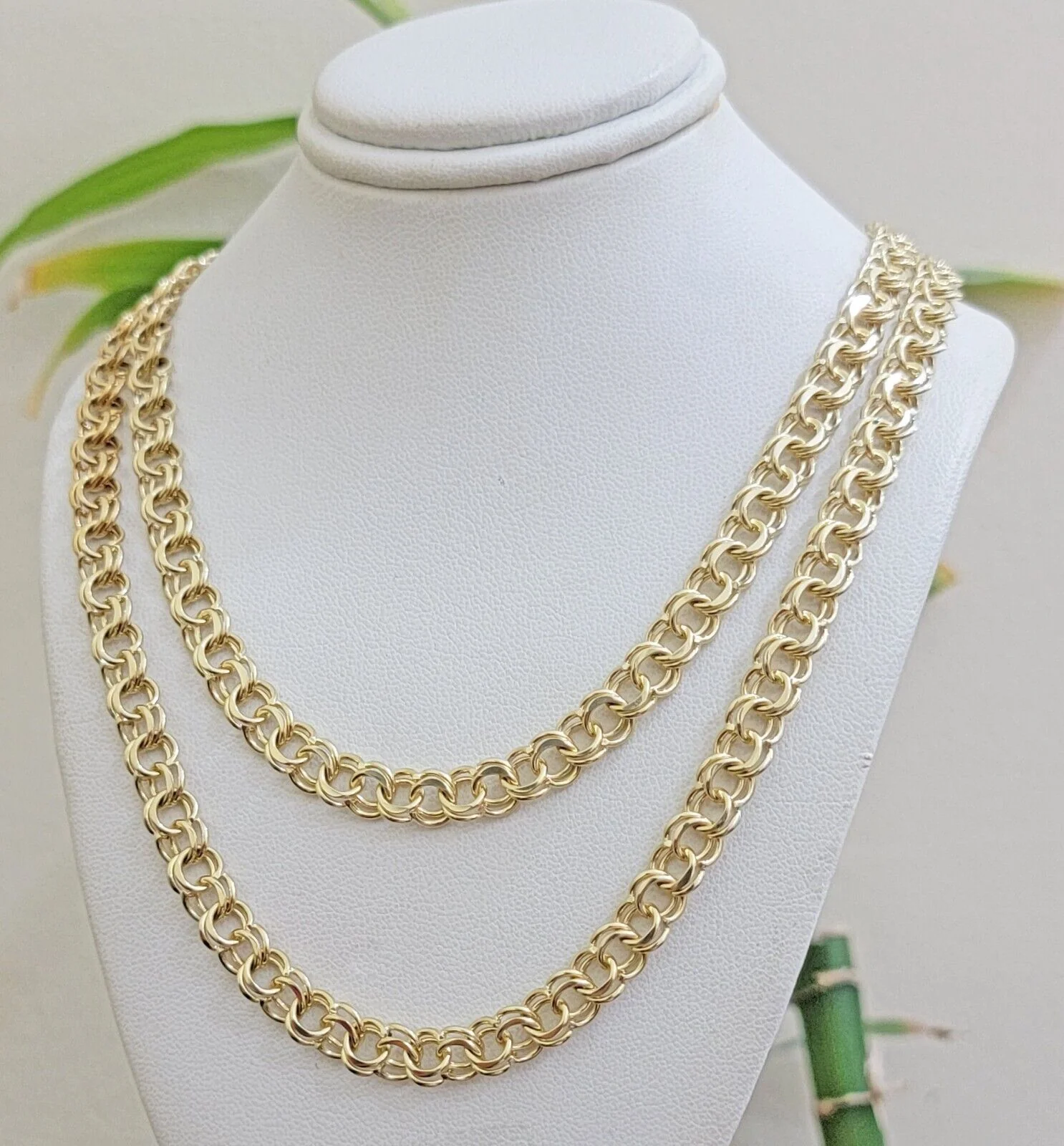 Real 10k Yellow Gold Necklace Chain Chino Link 6mm SOLID 18 - 26 Inch Mens 10Kt - Image 7
