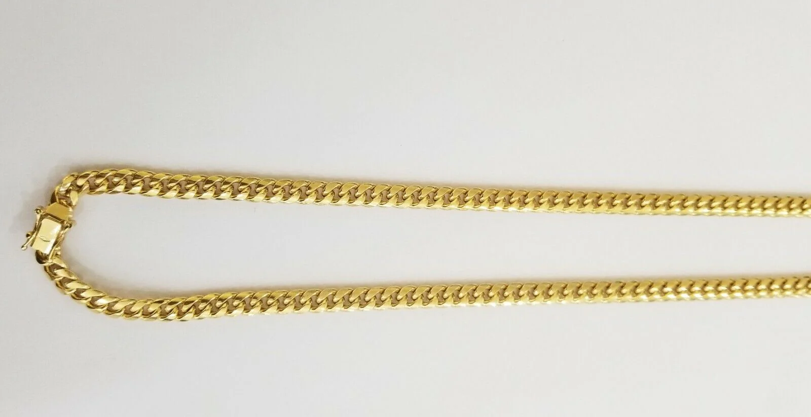 Real 10k Yellow Gold necklace Miami Cuban Link Chain 6mm Mens 10kt 24" Box Lock - Image 5