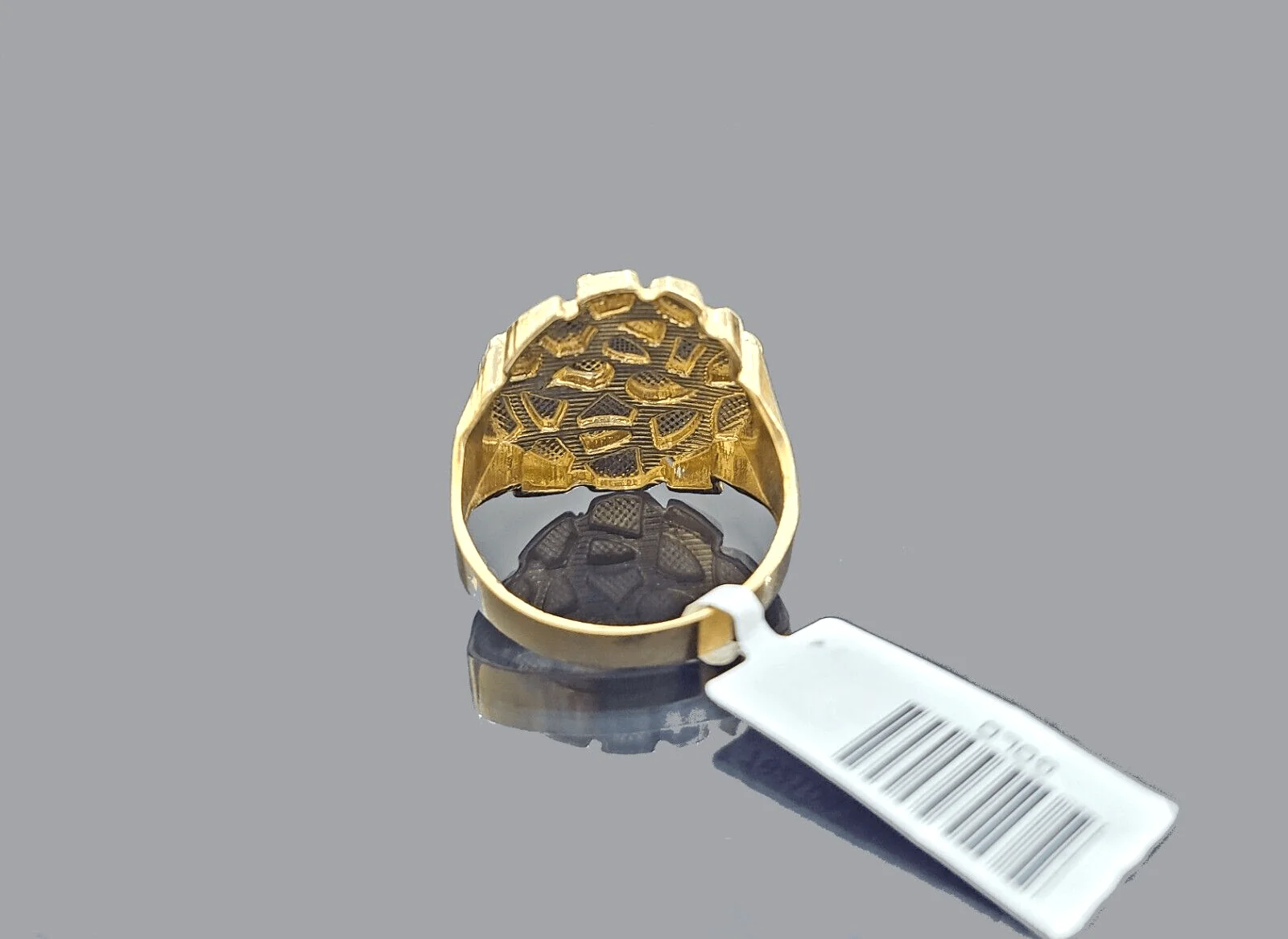 Real 10k Yellow Gold Nugget Ring Band All Sizes 10kt gold - Image 4