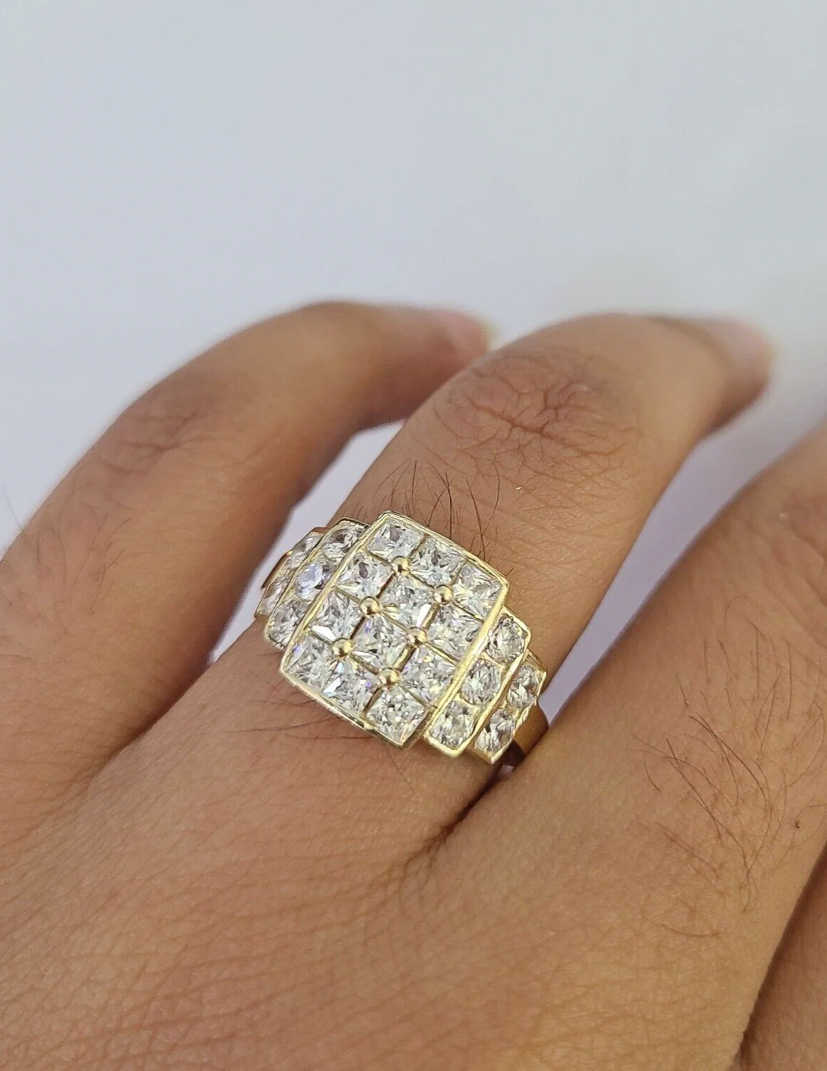 Real 10k Yellow Gold Ring Wedding Engagement Casual 10Kt Ring Sizes 6,7,8,9,10,11 & 12