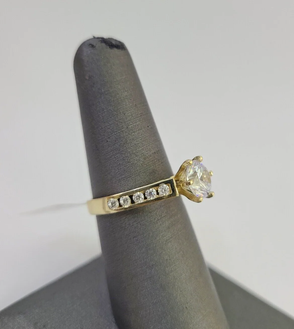 Real 10k Yellow Gold Ring Wedding Engagement Casual 10Kt Genuine Ring Sizes 6,7,8,9,10,11 & 12 - Image 6