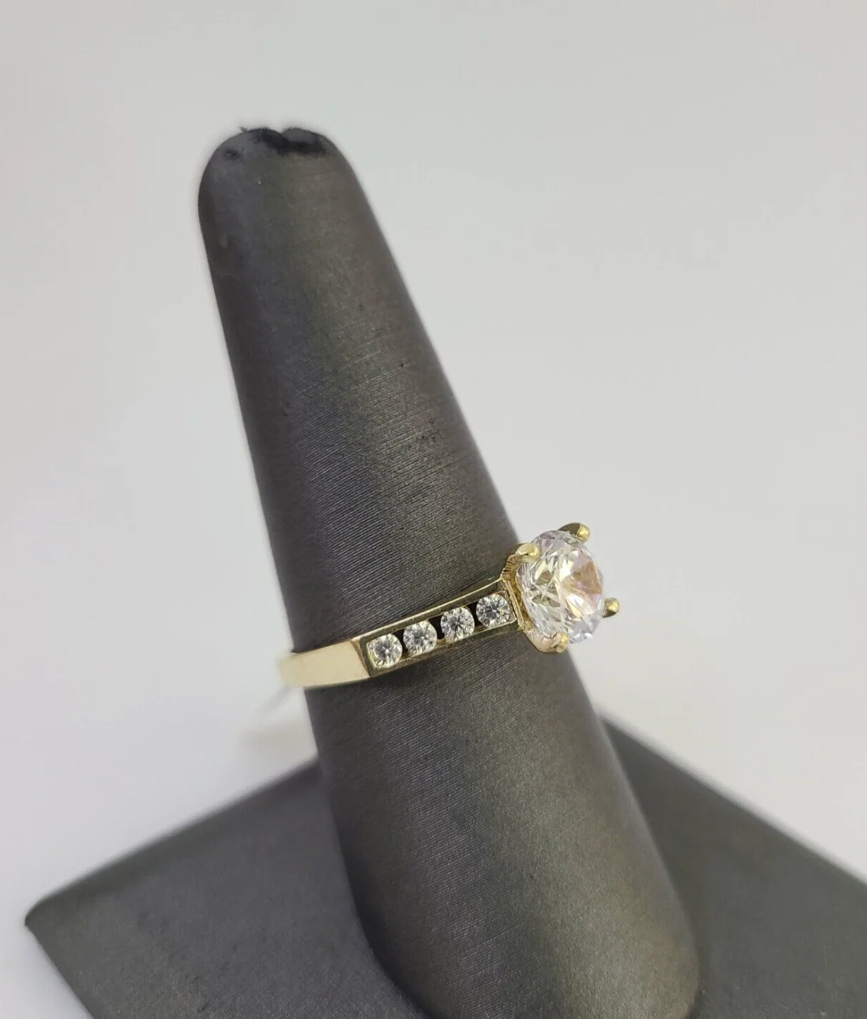 Real 10k Yellow Gold Ring Wedding Engagement Casual 10Kt Genuine Ring Sizes 6,7,8,9,10,11 & 12 - Image 5