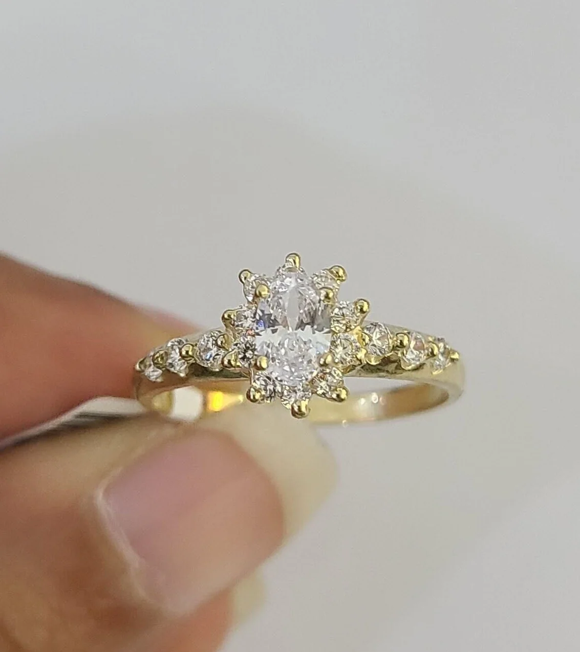 Real 10k Yellow Gold Ring Wedding Engagement Casual 10Kt Genuine Ring Sizes 6,7,8,9,10,11 & 12 - Image 7
