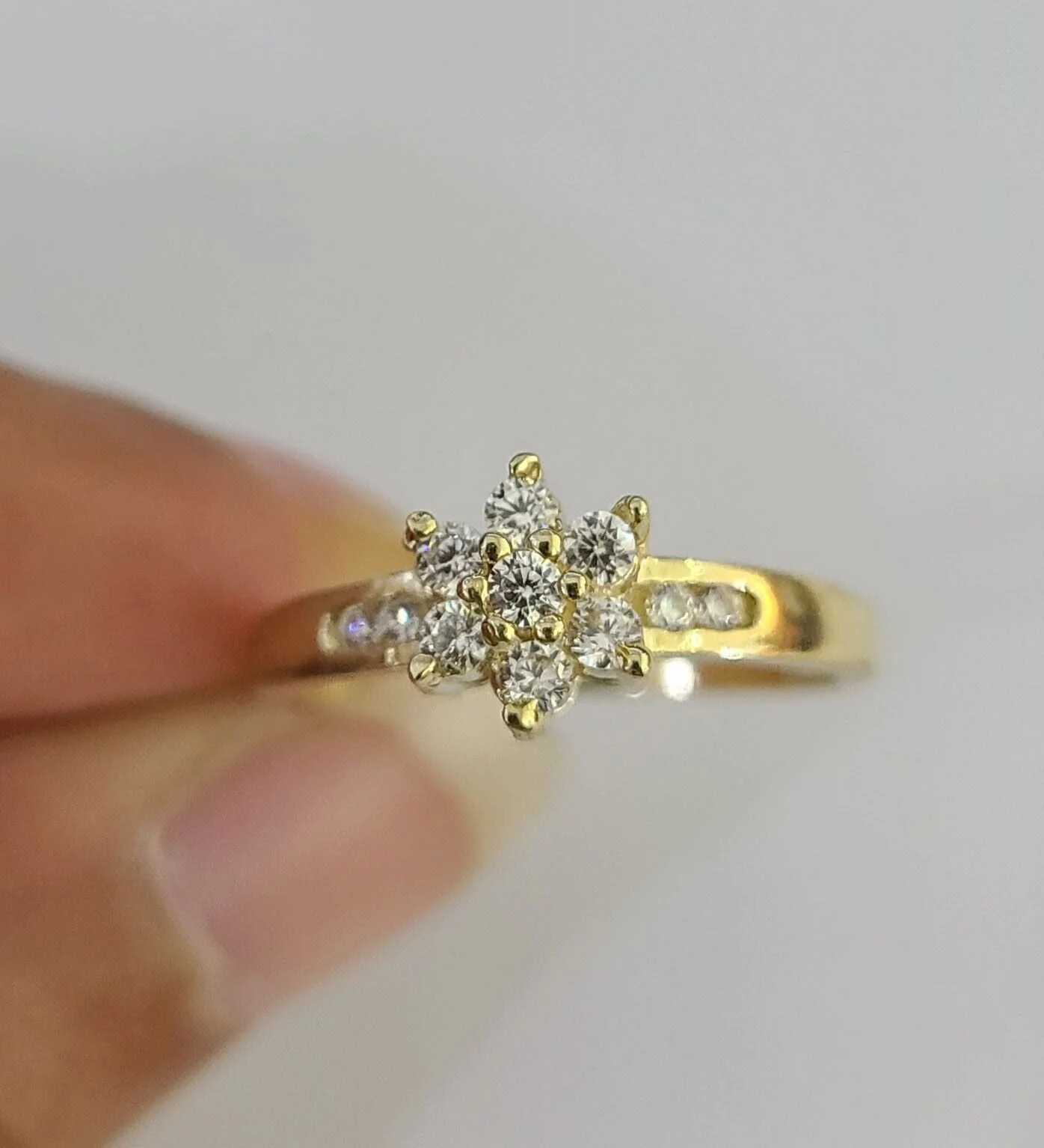 Real 10k Yellow Gold Ring Wedding Engagement Casual 10Kt Genuine Ring Sizes 6,7,8,9,10,11 & 12