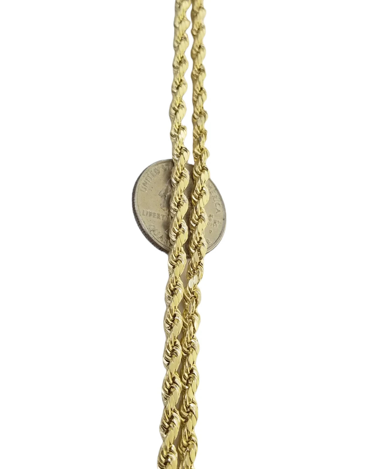 Real 10K Yellow Gold Rope Chain Necklace 26 Inch 3mm- 10mm Real 10k Men Women - Image 18