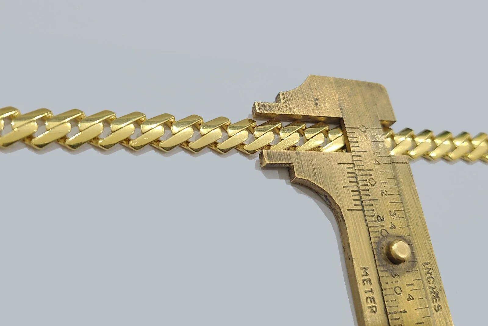Real 10K Yellow Gold Royal Monaco Chain 8mm chain Necklace Unisex 20-26'' inches - Image 5