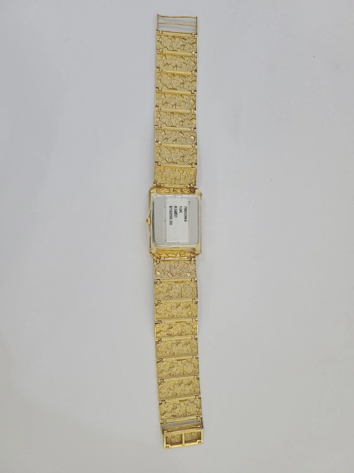 Real 10K Yellow Gold Watch Nugget Style For Men's Genuine 10kt Gold - Image 7