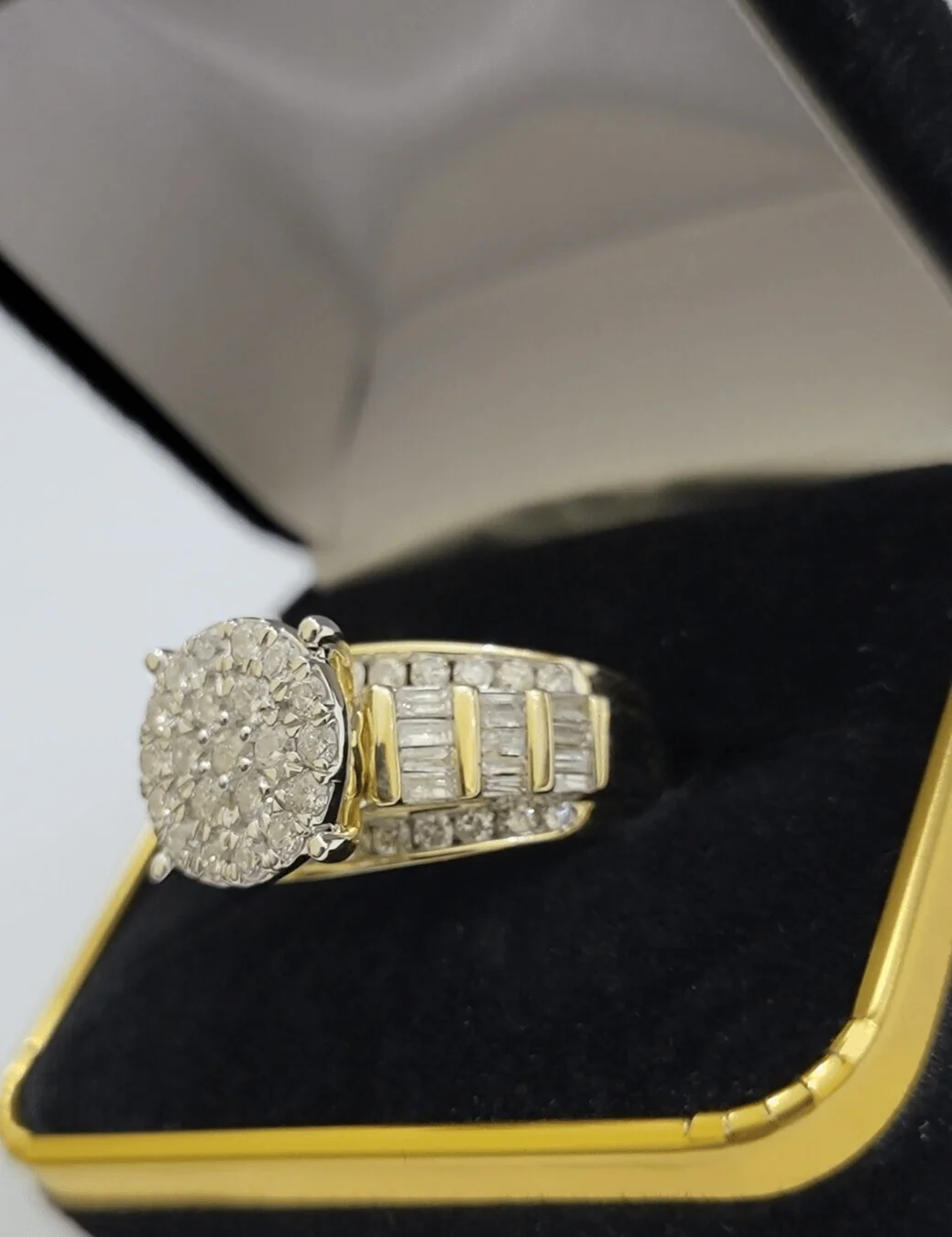 Real 10kt Yellow Gold 2CT Diamond Ring Women Band Natural Genuine Wedding SALE - Image 12