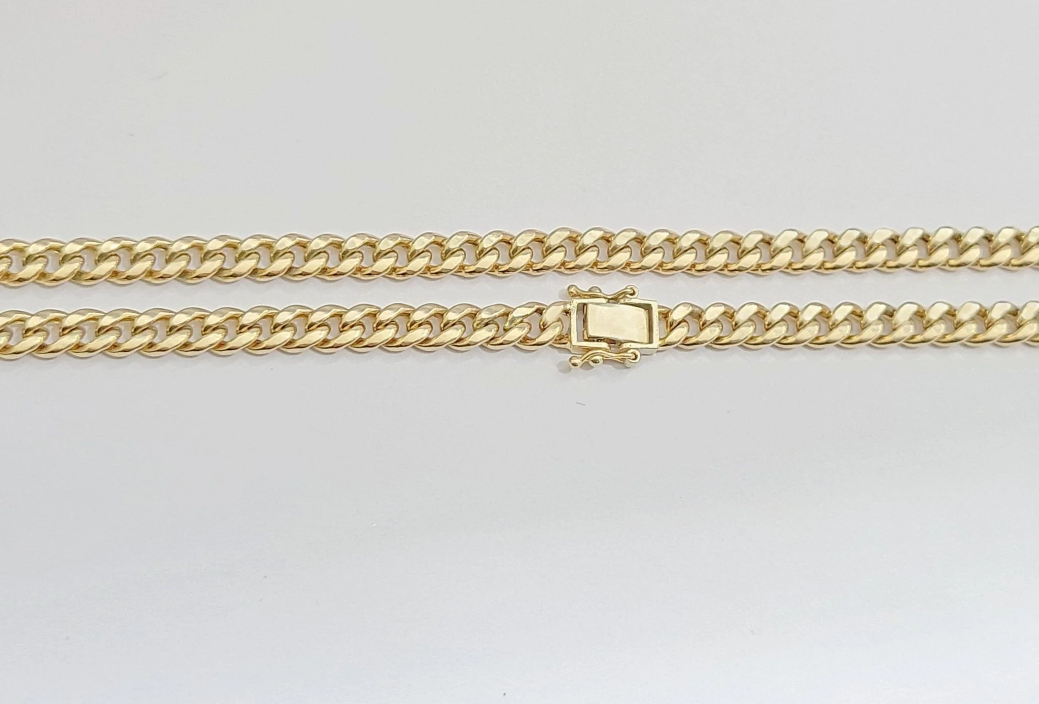 Real 10kt Yellow Gold Miami Cuban Link Chain 10k Necklace 30 Inches 4mm Box Lock - Image 4