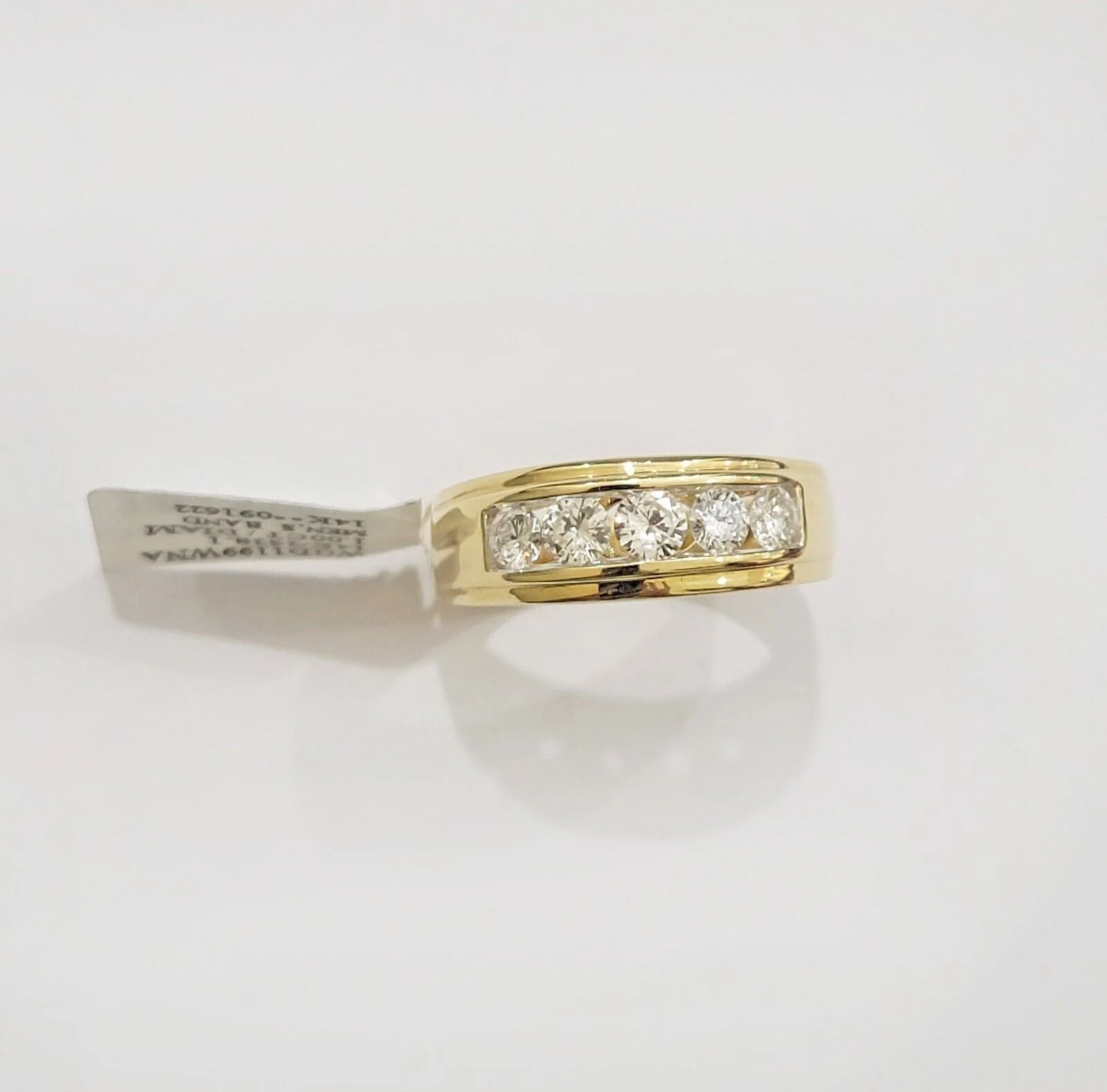 Real 14k Gold 1CT Natural Diamonds Band Mens Wedding Engagement Anniversary Ring - Image 5
