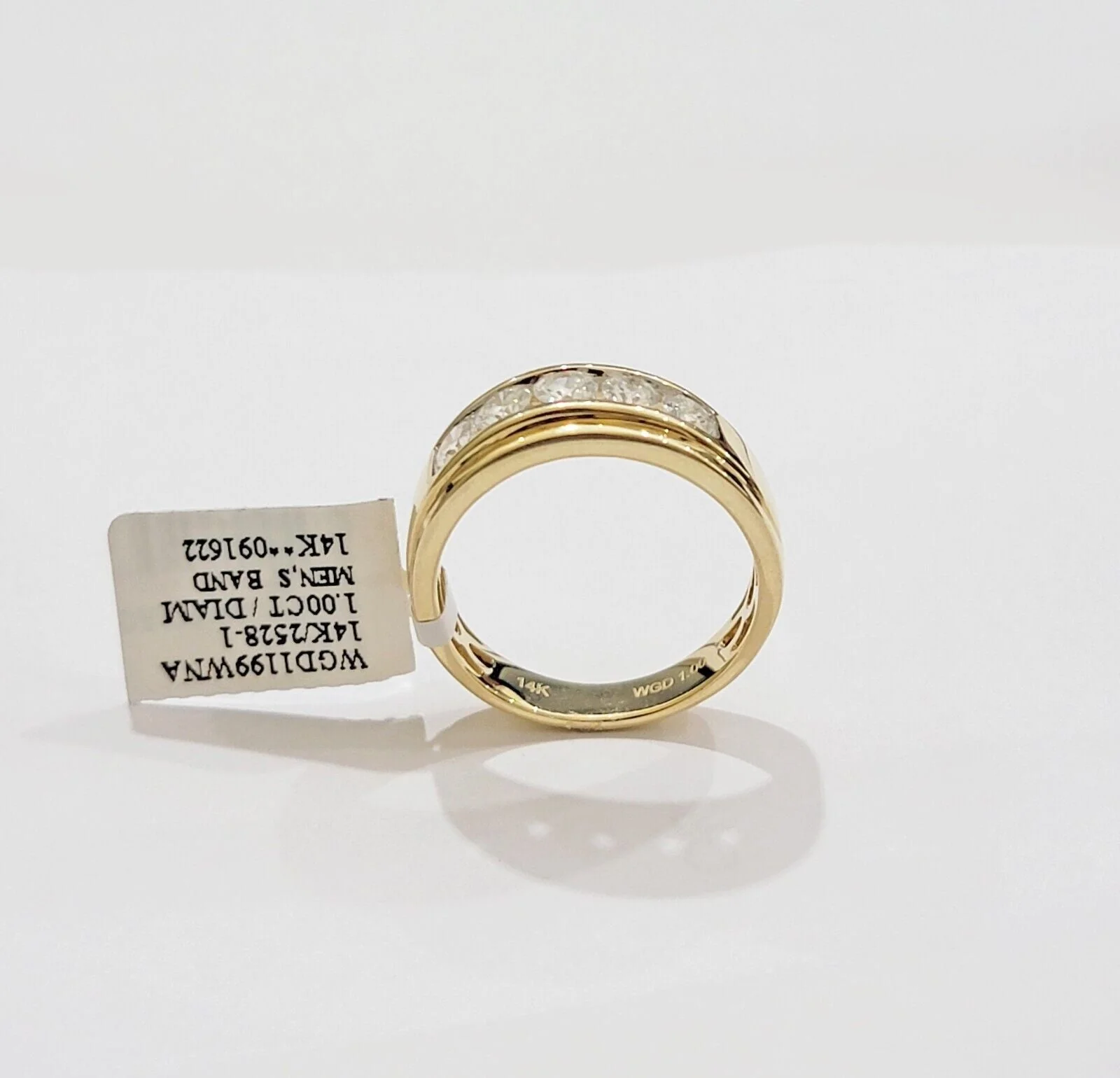 Real 14k Gold 1CT Natural Diamonds Band Mens Wedding Engagement Anniversary Ring - Image 9