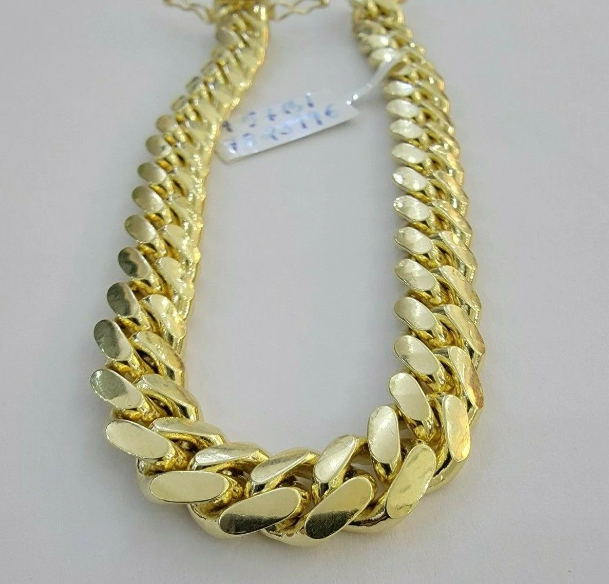 REAL 14k Gold Bracelet Miami Cuban Link SOLID 14kt Yellow Gold 8.5mm  8.5" Men's