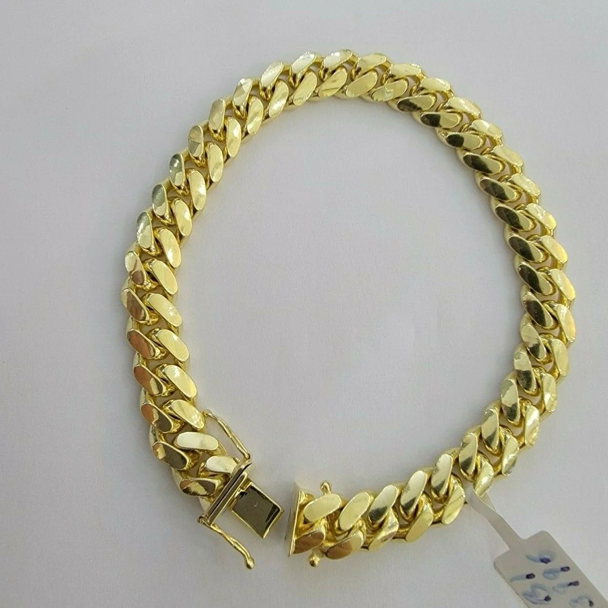 REAL 14k Gold Bracelet Miami Cuban Link SOLID 14kt Yellow Gold 8.5mm  8.5" Men's - Image 3
