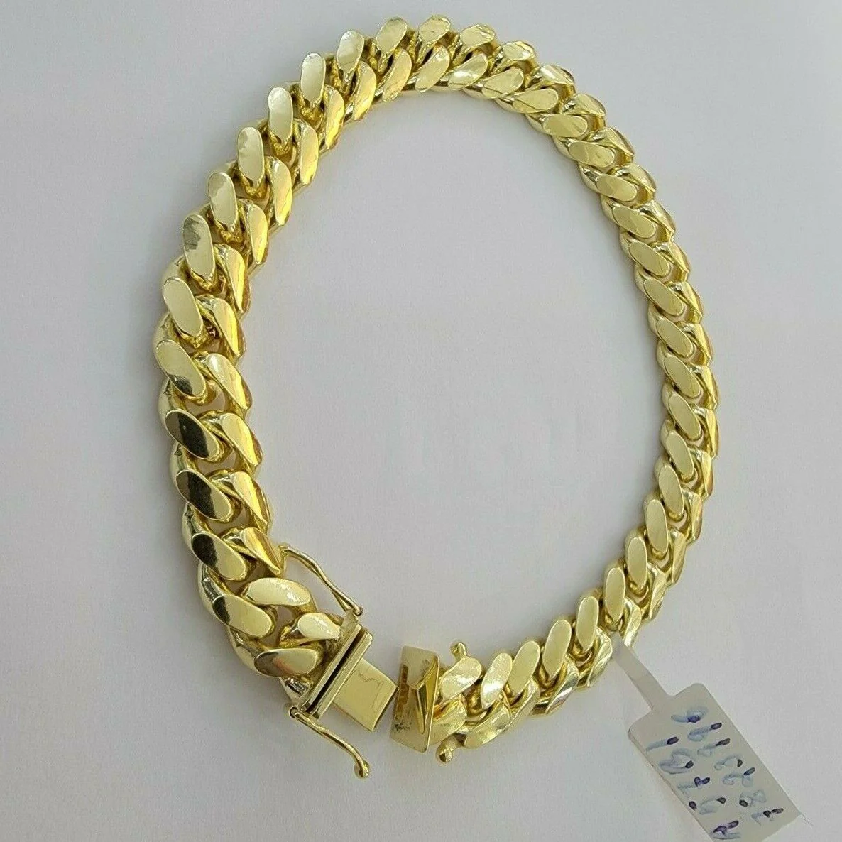 REAL 14k Gold Bracelet Miami Cuban Link SOLID 14kt Yellow Gold 8.5mm  8.5" Men's - Image 4