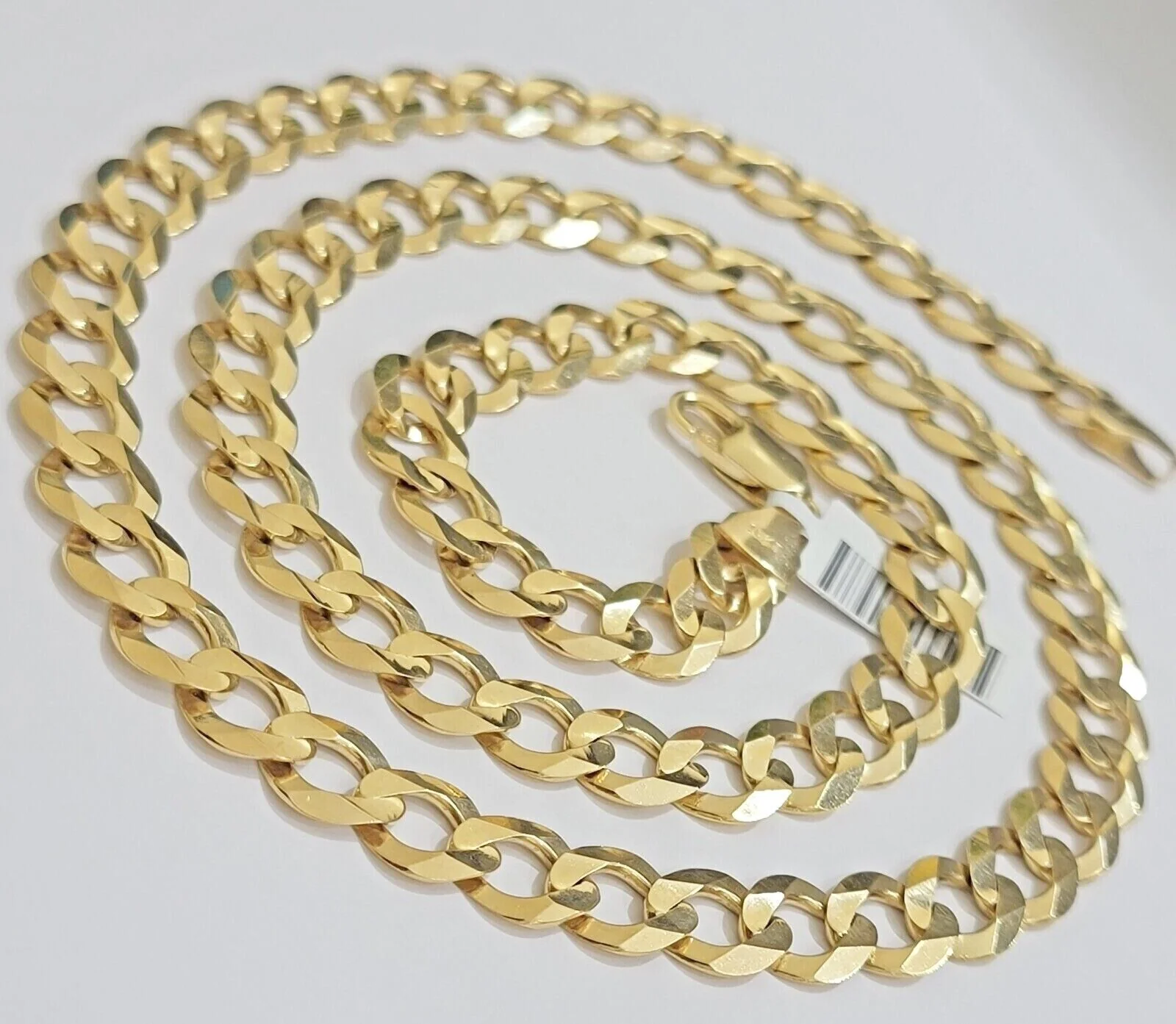 Real 14k Gold Chain Cuban Curb Link 9mm 18 in - 30 Inch Mens Solid 14kt Yellow - Image 11