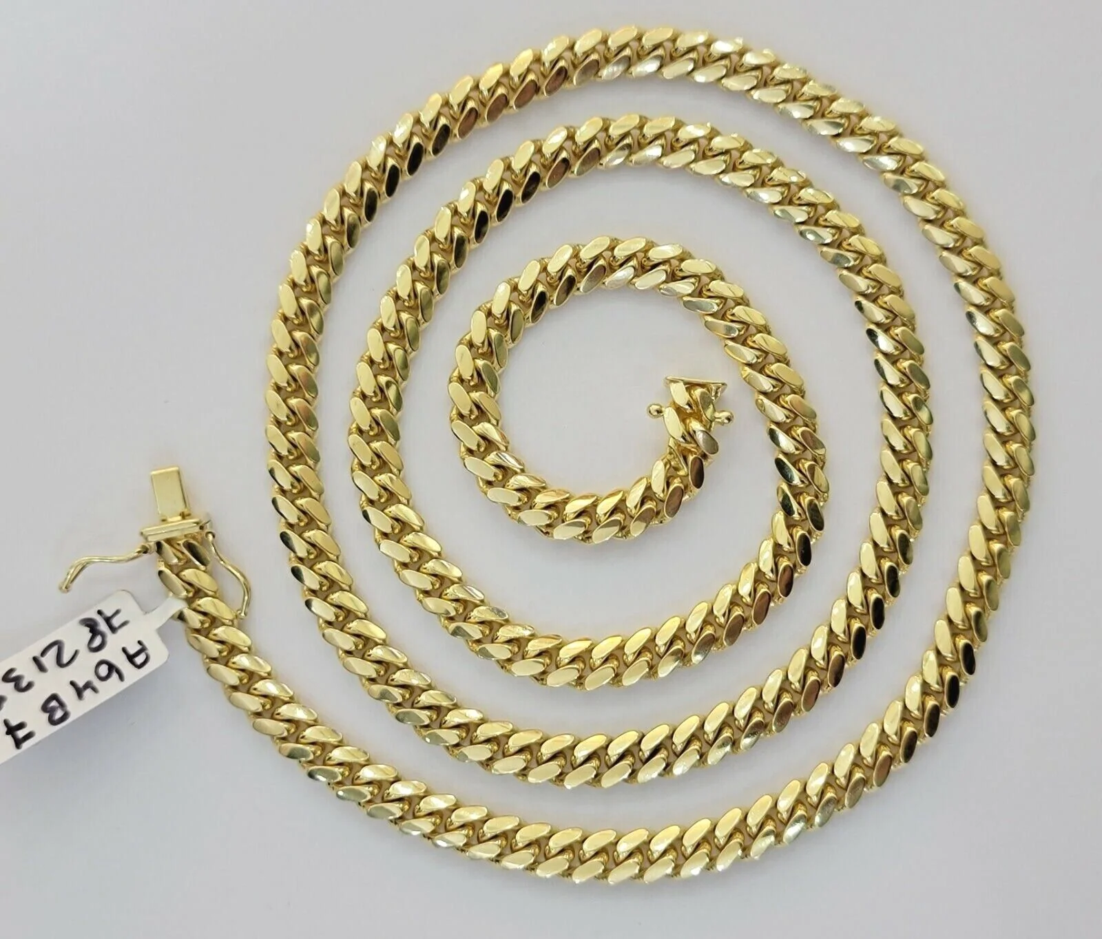 Real 14k Gold Chain Necklace Miami Cuban Link 28 Inch 6mm Mens Heavy SOLID 14KT - Image 5