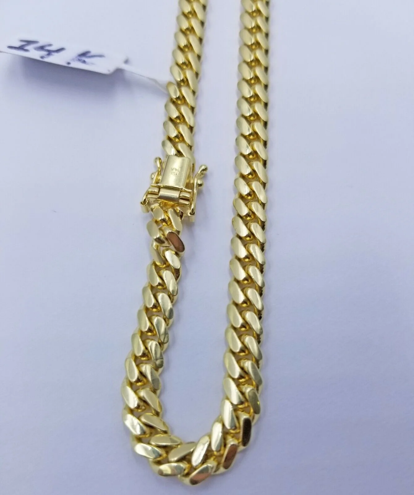 Real 14k Gold Chain Necklace Miami Cuban Link 28 Inch 6mm Mens Heavy SOLID 14KT - Image 6