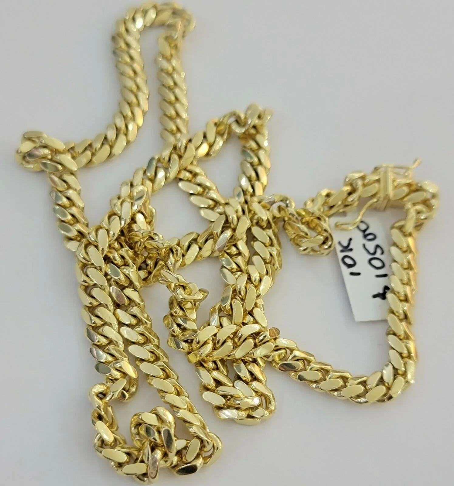 REAL 14k Gold Chain Solid Link 24" 6mm Miami Cuban Necklace14kt Yellow Gold Mens - Image 5
