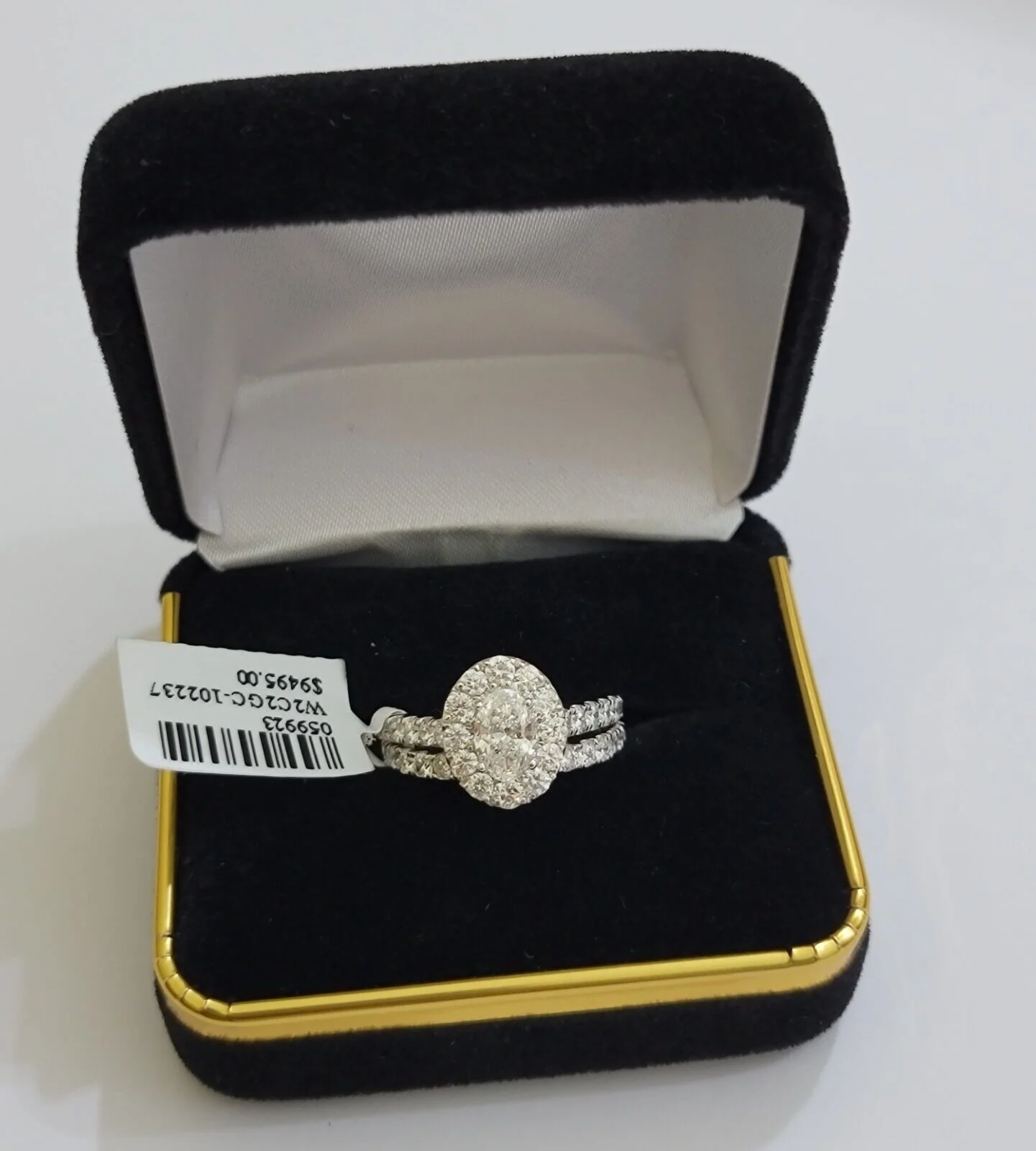 Real 14k Gold Diamond Wedding Engagement Ring Band SET Ladies 2 CT Diamonds Oval Ring Sizes 6,7,8,9,10,11 & 12 - Image 3