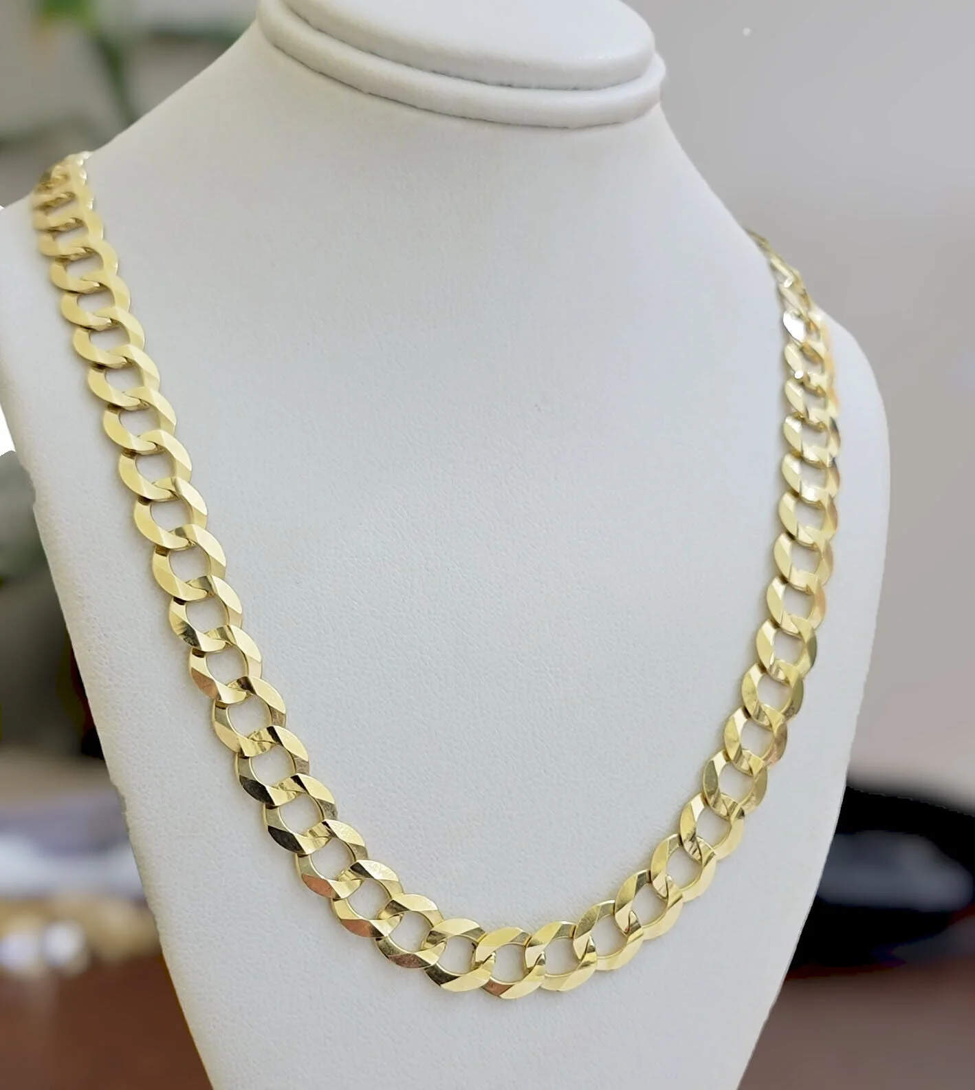 REAL 14k Gold Necklace Cuban Curb Link Chain Mens 10mm 20" - 30 Inch SOLID 14kt - Image 10