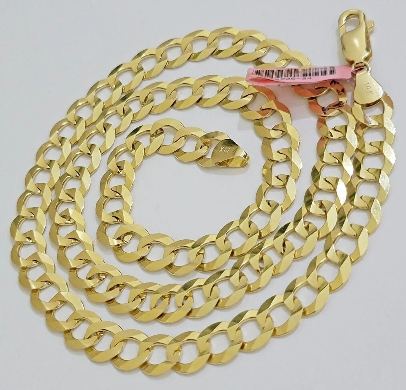 REAL 14k Gold Necklace Cuban Curb Link Chain Mens 11mm 22" - 28 Inch SOLID 14kt - Image 6