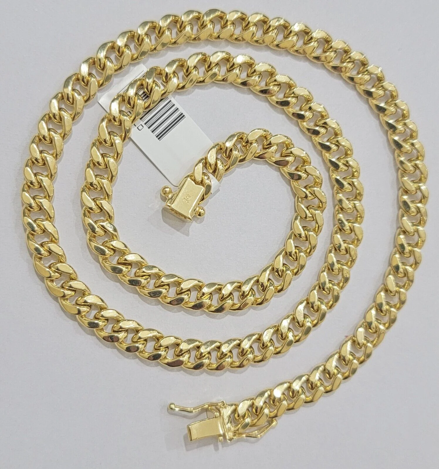 Real 14k Gold Necklace Miami Cuban Link chain 6mm 18" - 28" Strong, 14kt Yellow - Image 4