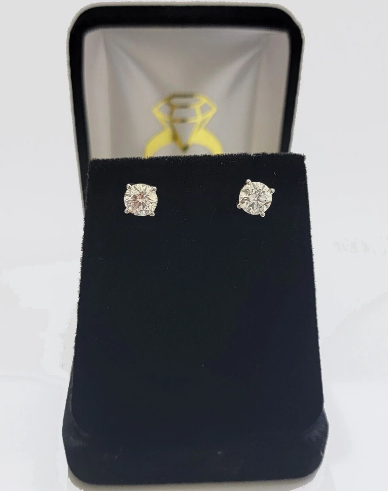REAL 14k gold VS 1CT diamond Lab Created earring