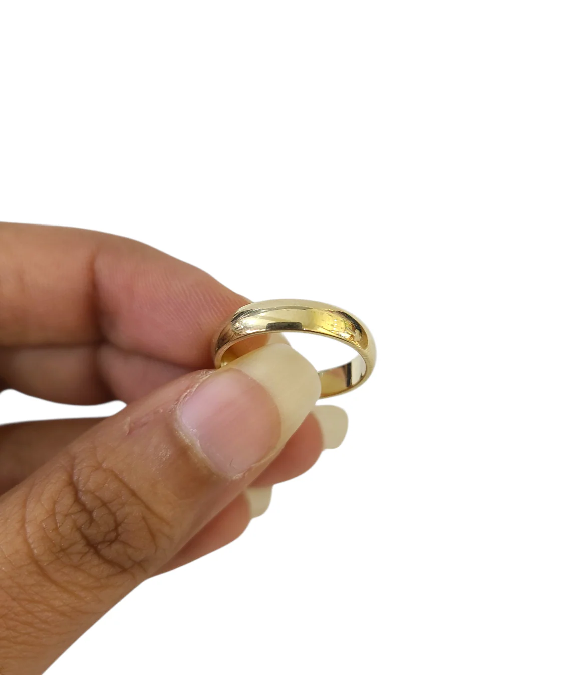 Solid 10k Yellow Gold Ring Ladies Band 4mm Size 6 Real 10k Wedding / Engagement - Image 6