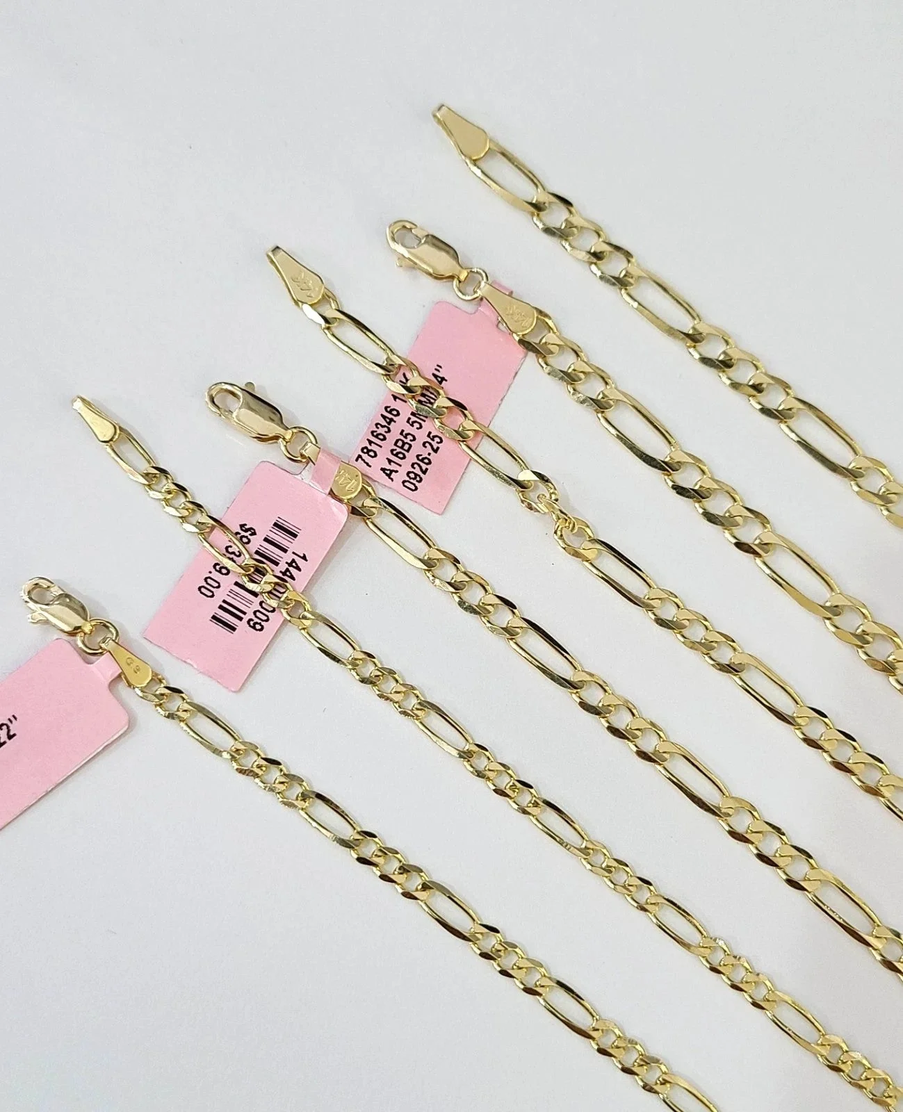 Real 14k Solid Gold Chain Figaro Link Necklace 3mm 4mm 5mm Men Women 14kt - Image 7