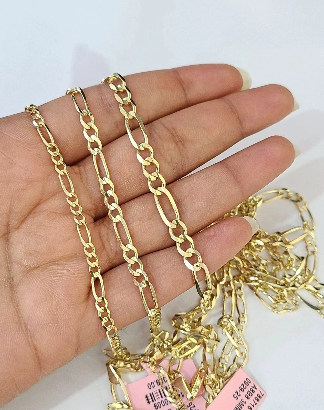 Real 14k Solid Gold Chain Figaro Link Necklace 3mm 4mm 5mm Men Women 14kt - Image 8