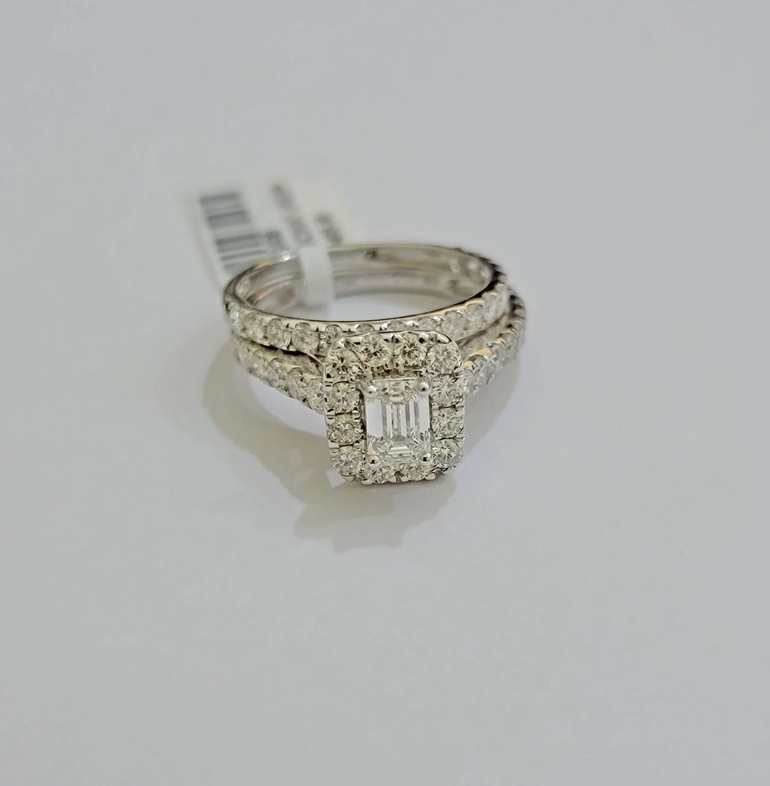 Real 14k White Gold Ring 2CT Diamonds Engagement Wedding Ladies Band SET , Women Ring Sizes 6,7,8,9,10,11 & 12 - Image 6