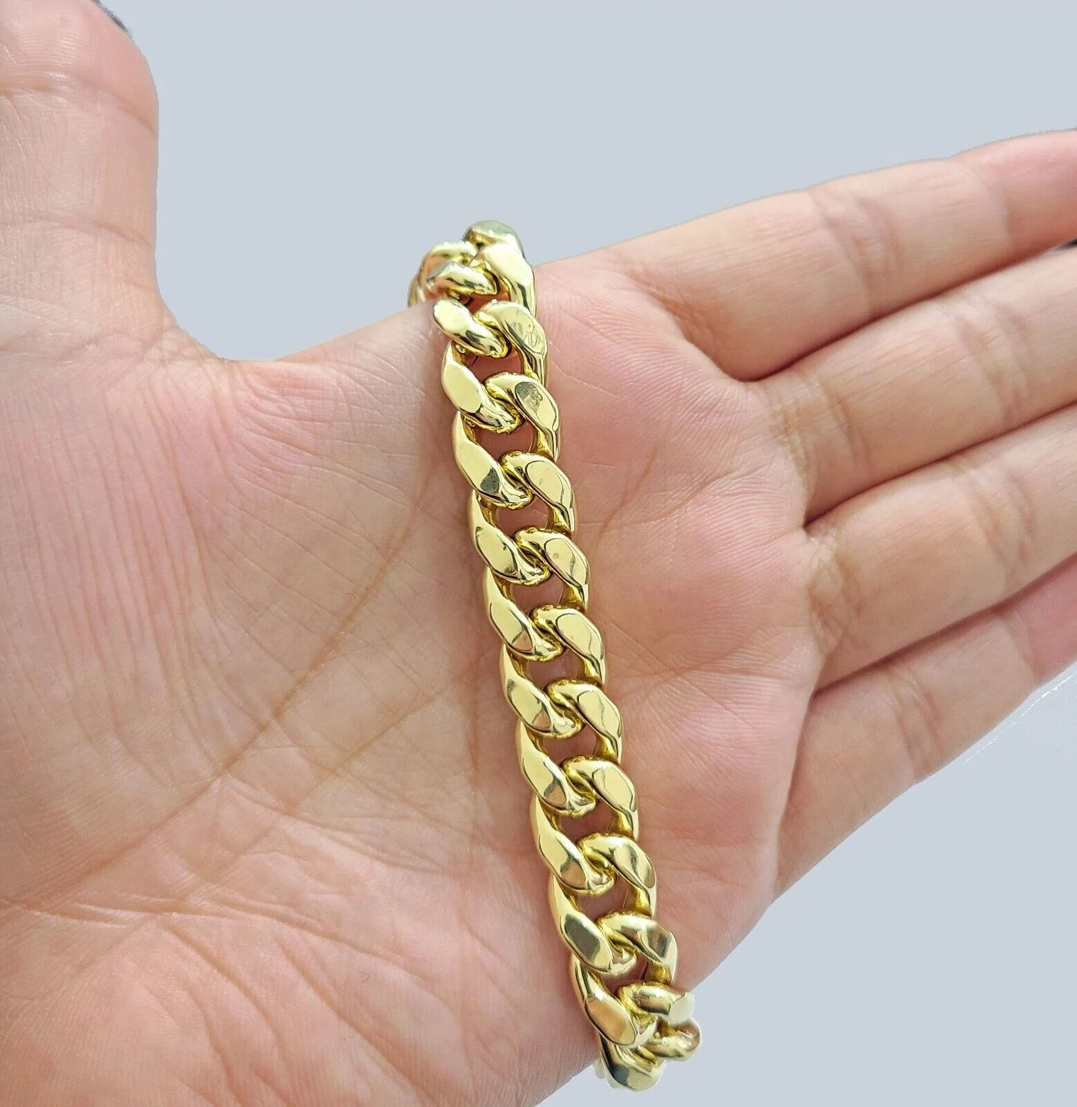 Real 14k Yellow Gold 11mm Miami Cuban Link Bracelet 8.5 ''inch 14kt Unisex - Image 2