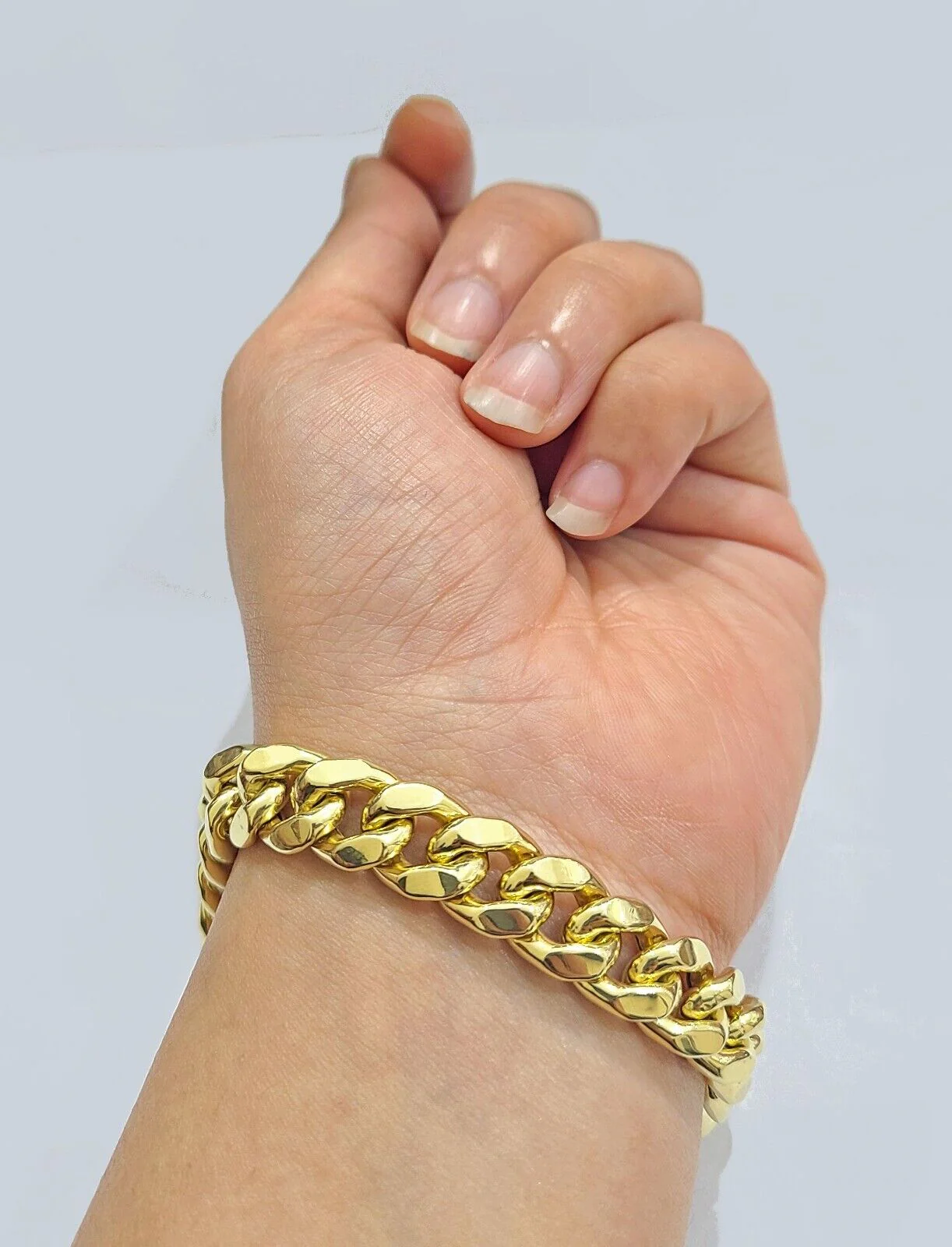 Real 14k Yellow Gold 11mm Miami Cuban Link Bracelet 8.5 ''inch 14kt Unisex - Image 3
