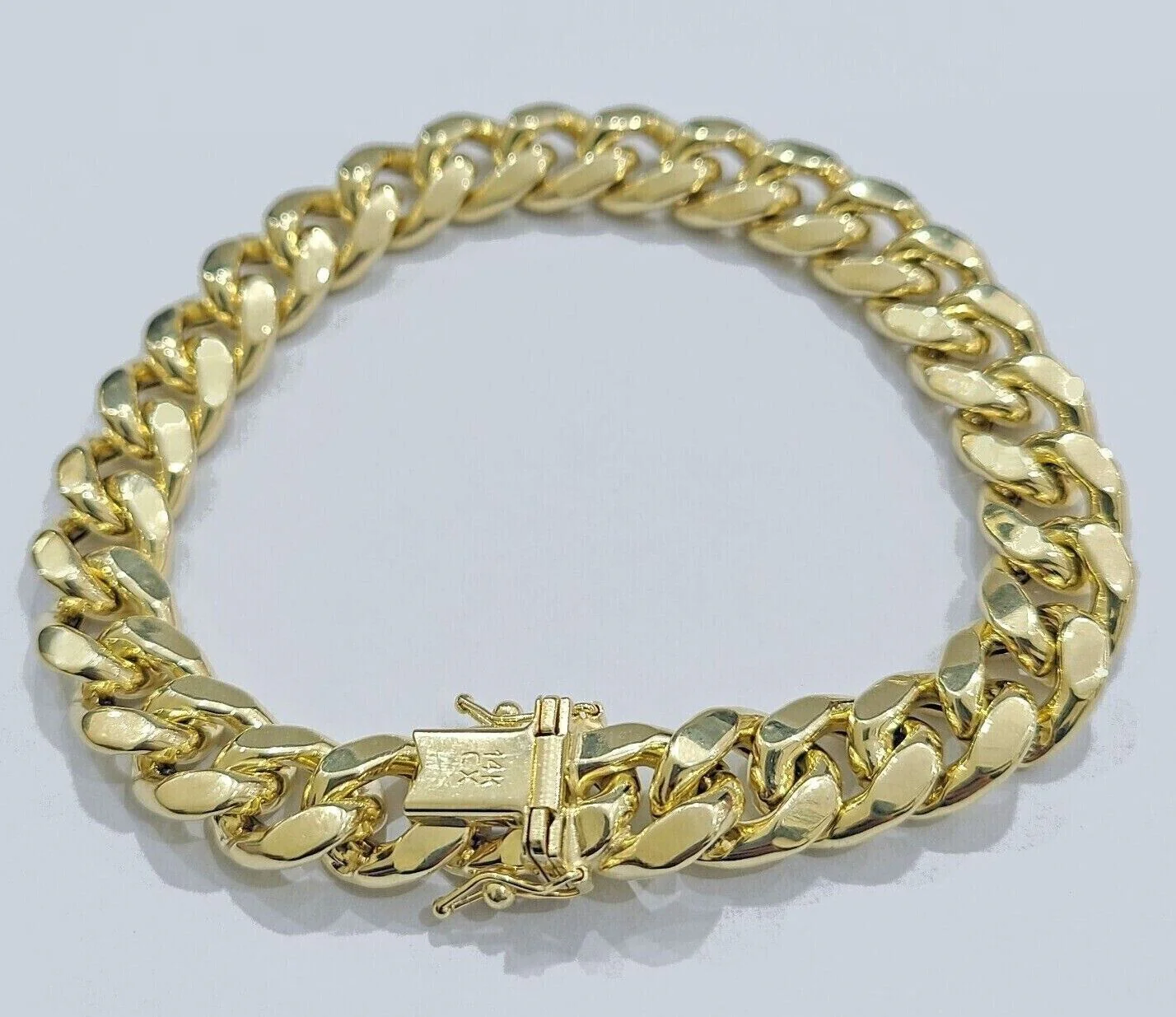 Real 14k Yellow Gold 11mm Miami Cuban Link Bracelet 8.5 ''inch 14kt Unisex - Image 4