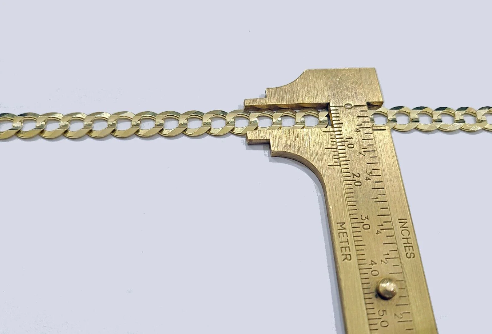 Real 14k Yellow Gold 7mm Cuban Curb Link Bracelet 9''inch 14kt Unisex - Image 5