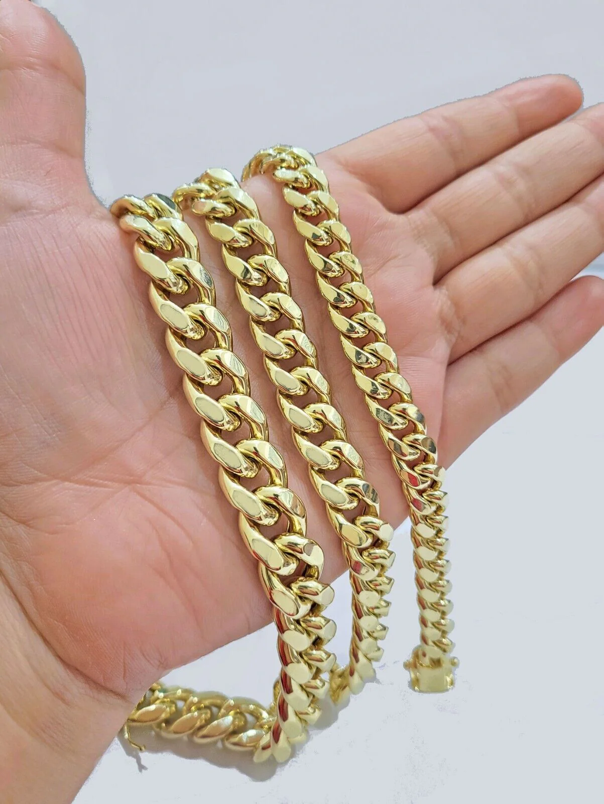 Real 14k Yellow Gold 9mm Miami Cuban Link Bracelet 8.5 ''inch 14kt Unisex - Image 2