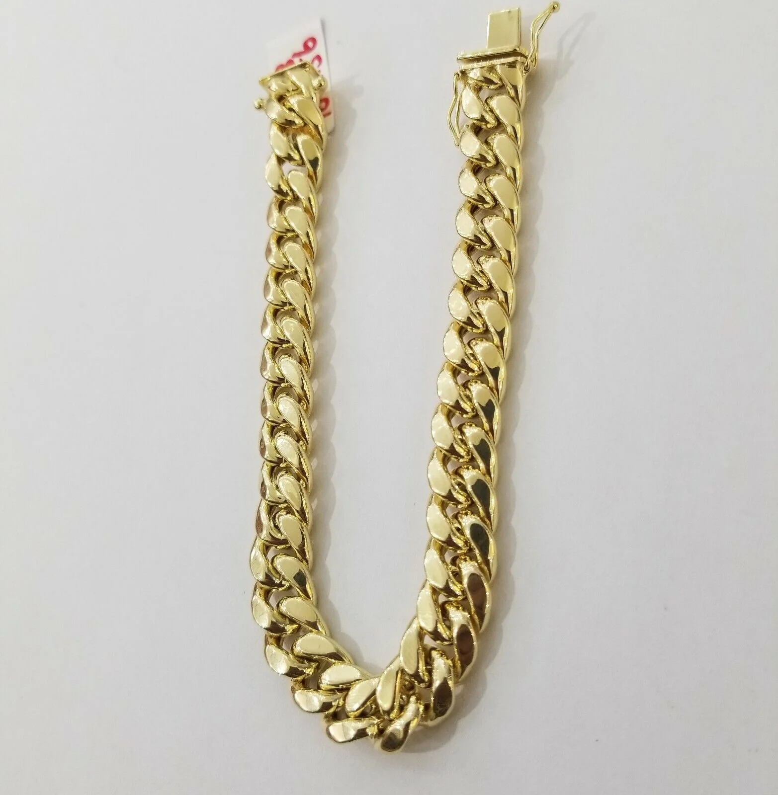 REAL 14k Yellow Gold Bracelet 9 Inch Miami Cuban Link 9mm Men's 14kt SALE - Image 7