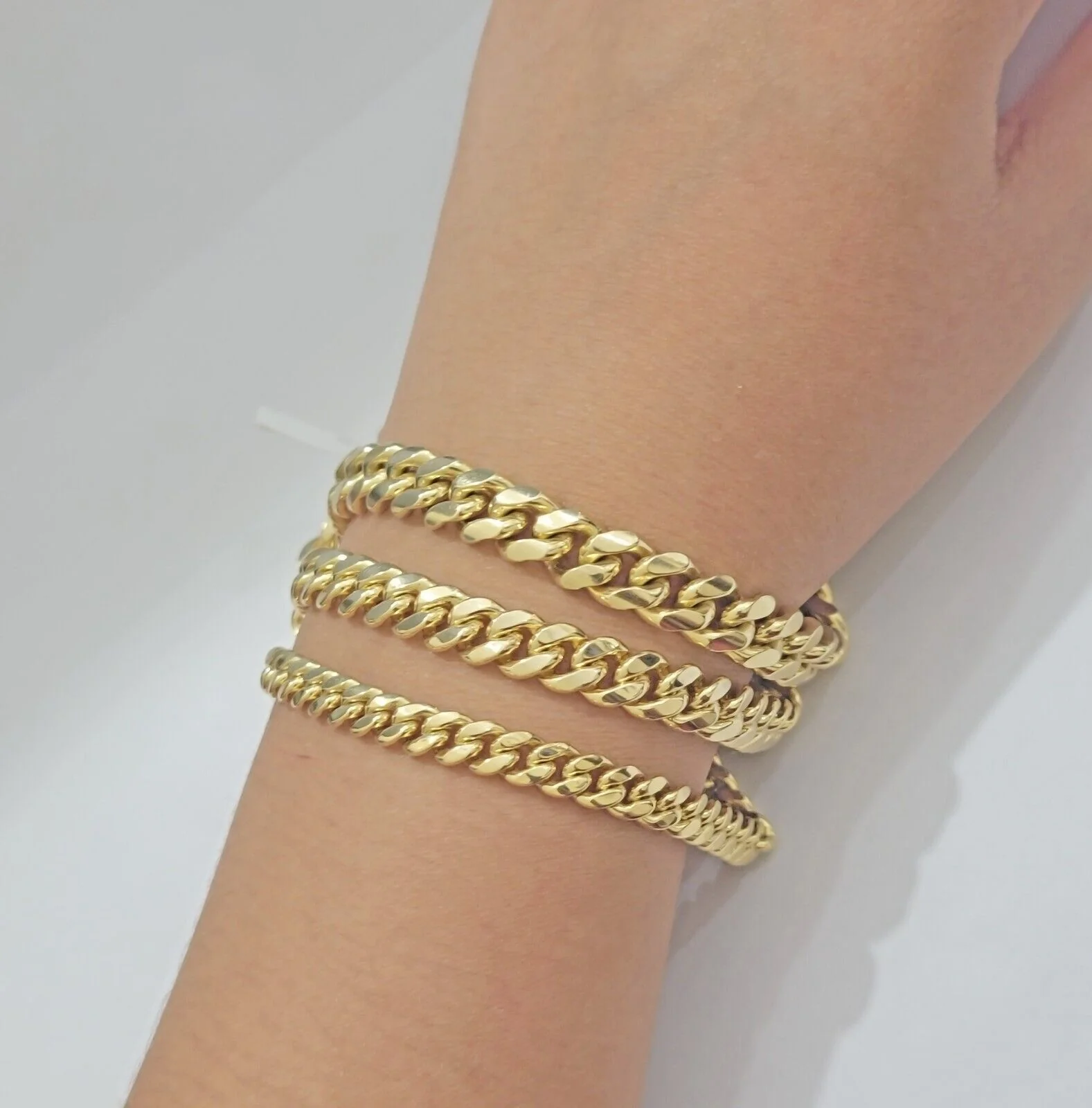 Real 14k Yellow Gold Chain Solid Miami Cuban Link Chain Necklace 18"-30" 5mm-9mm - Image 7