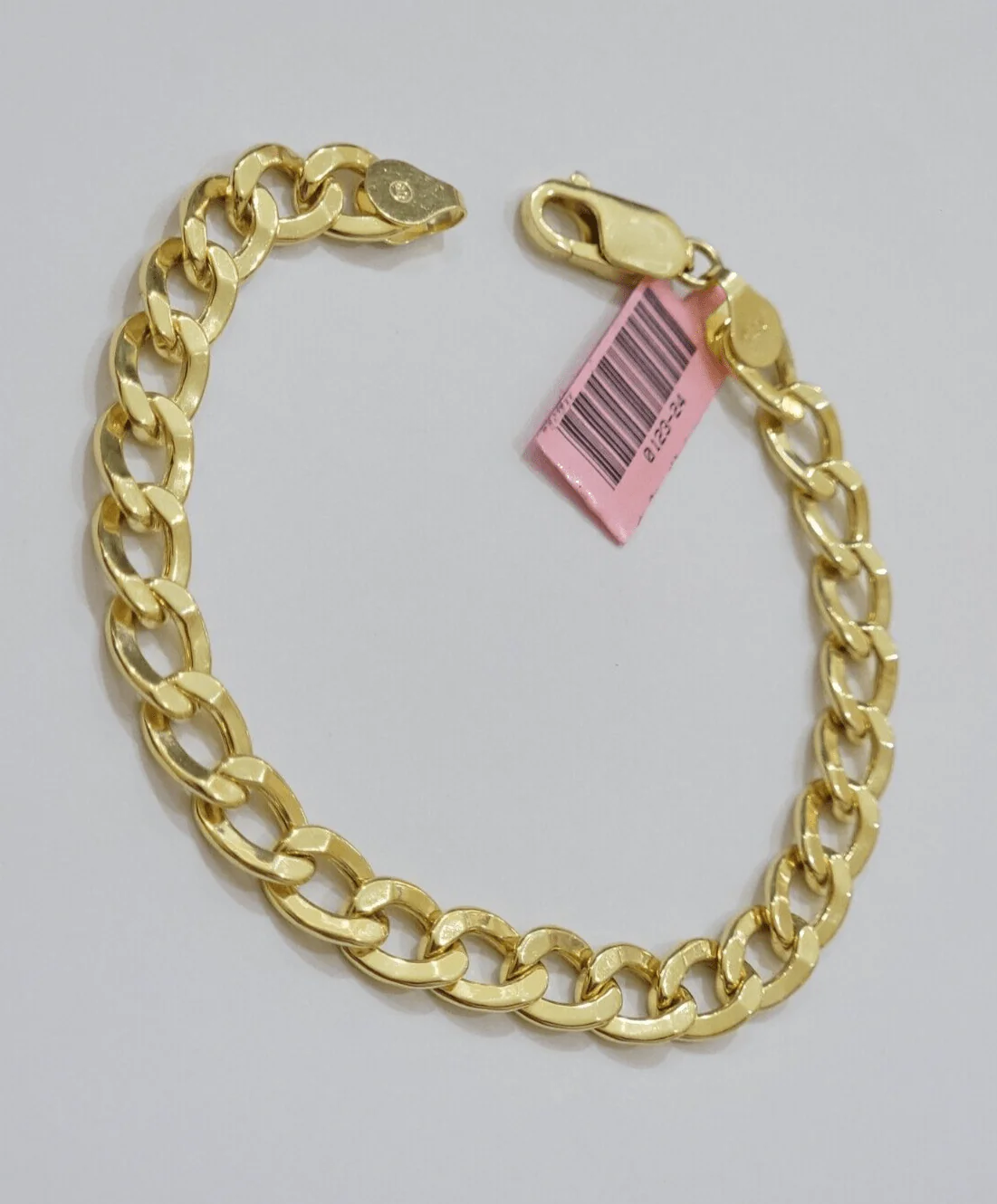 Real 14k Yellow Gold Cuban Curb Bracelet 8mm 8 Inch Lobster Clasp 14 KT New SALE - Image 5