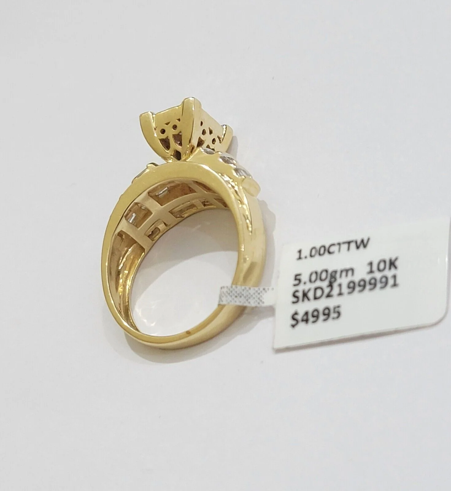 Real 14k Yellow Gold Diamond Ring 1 CT Diamond Ladies Women Band, VALENTINE SALE - Image 12